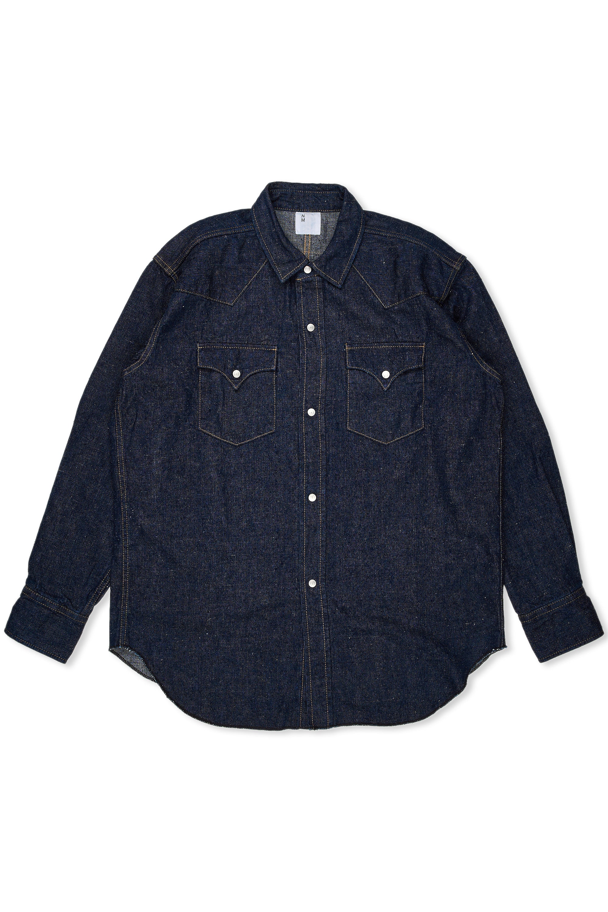 New Manual NM005 LV Denim One-Washed Western Shirt