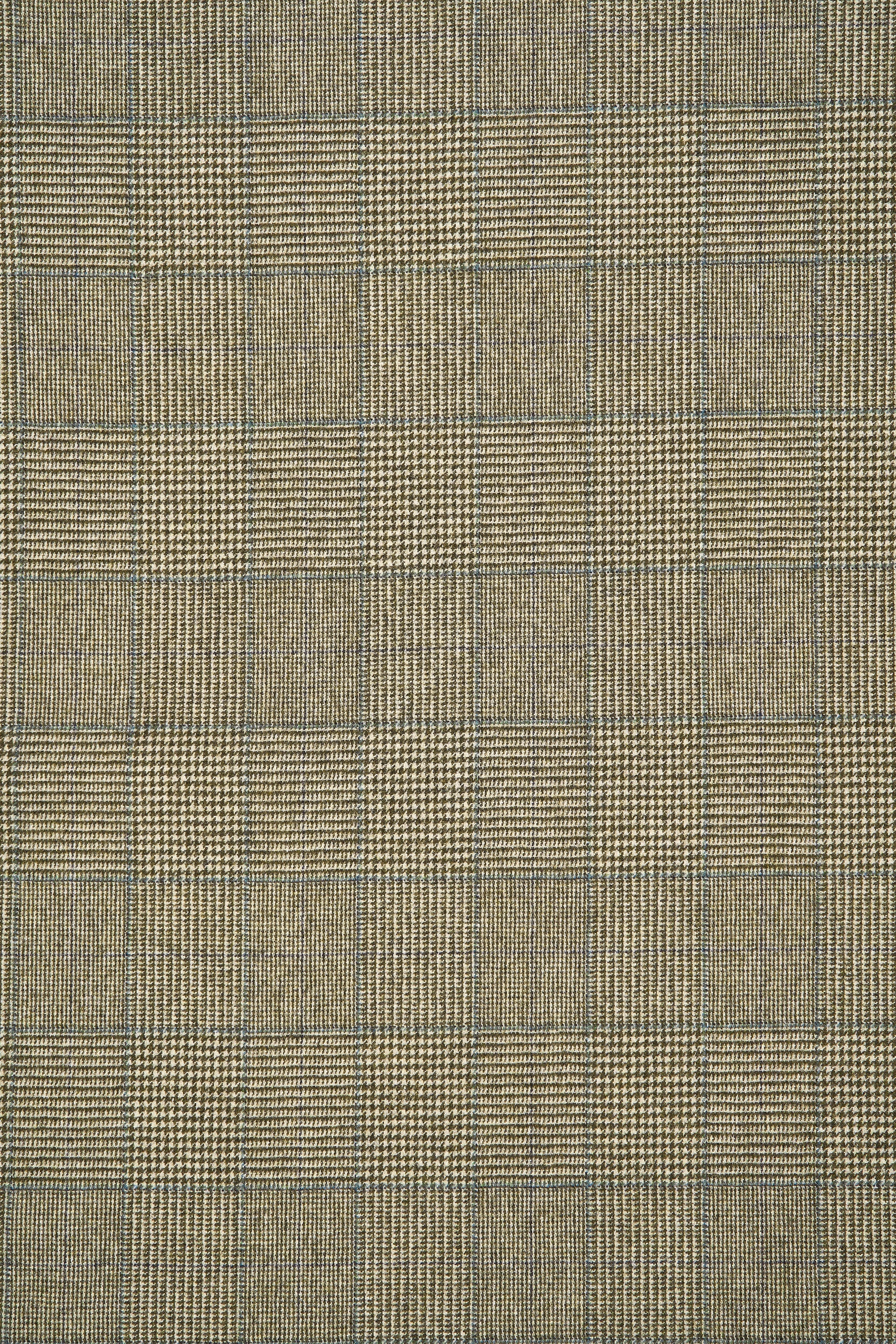 Fox Brothers Green Glen Plaid Lambswool/Cashmere Cloth - 2.5m