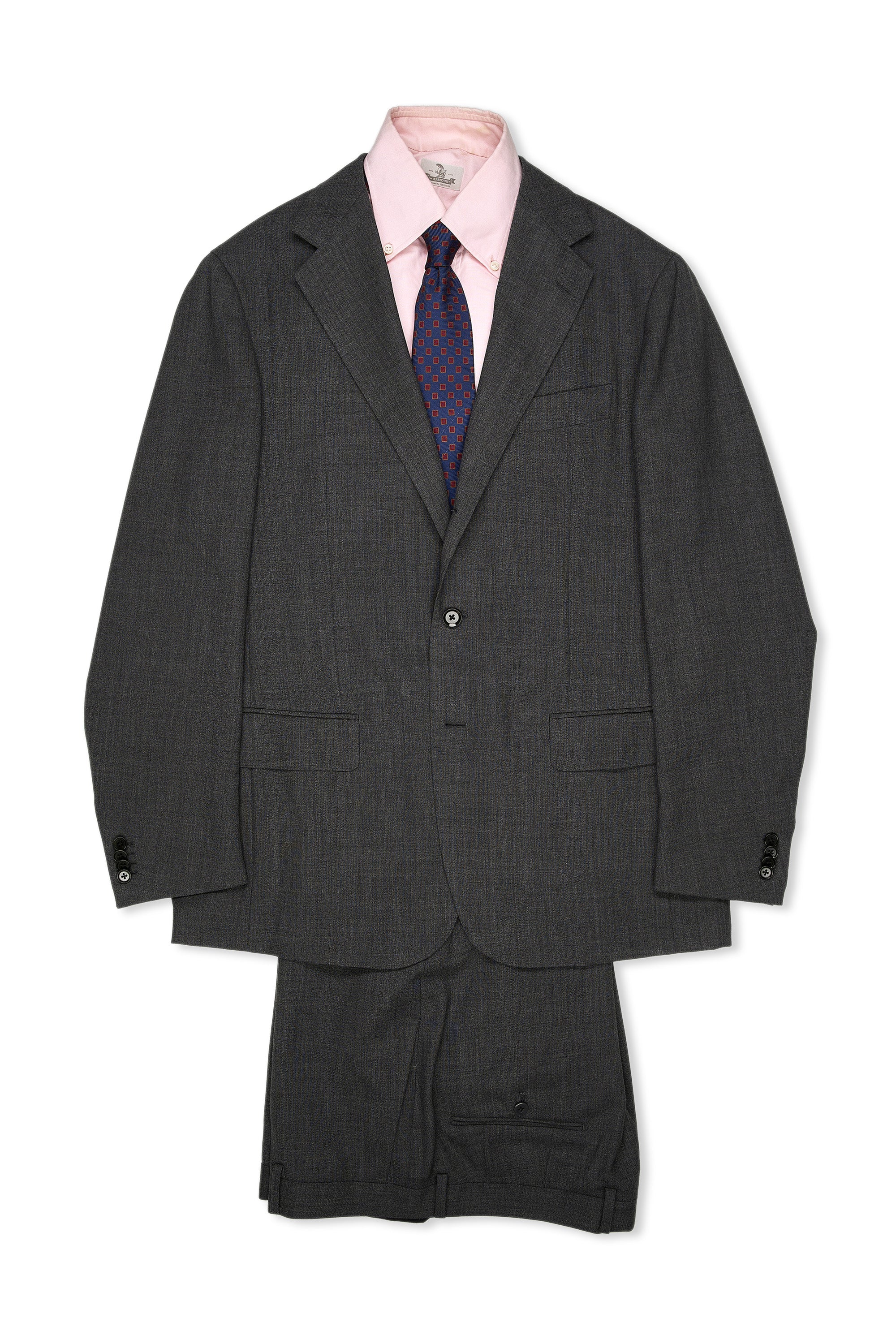 The Armoury by Ring Jacket Model 3A Grey First Class Wool Suit
