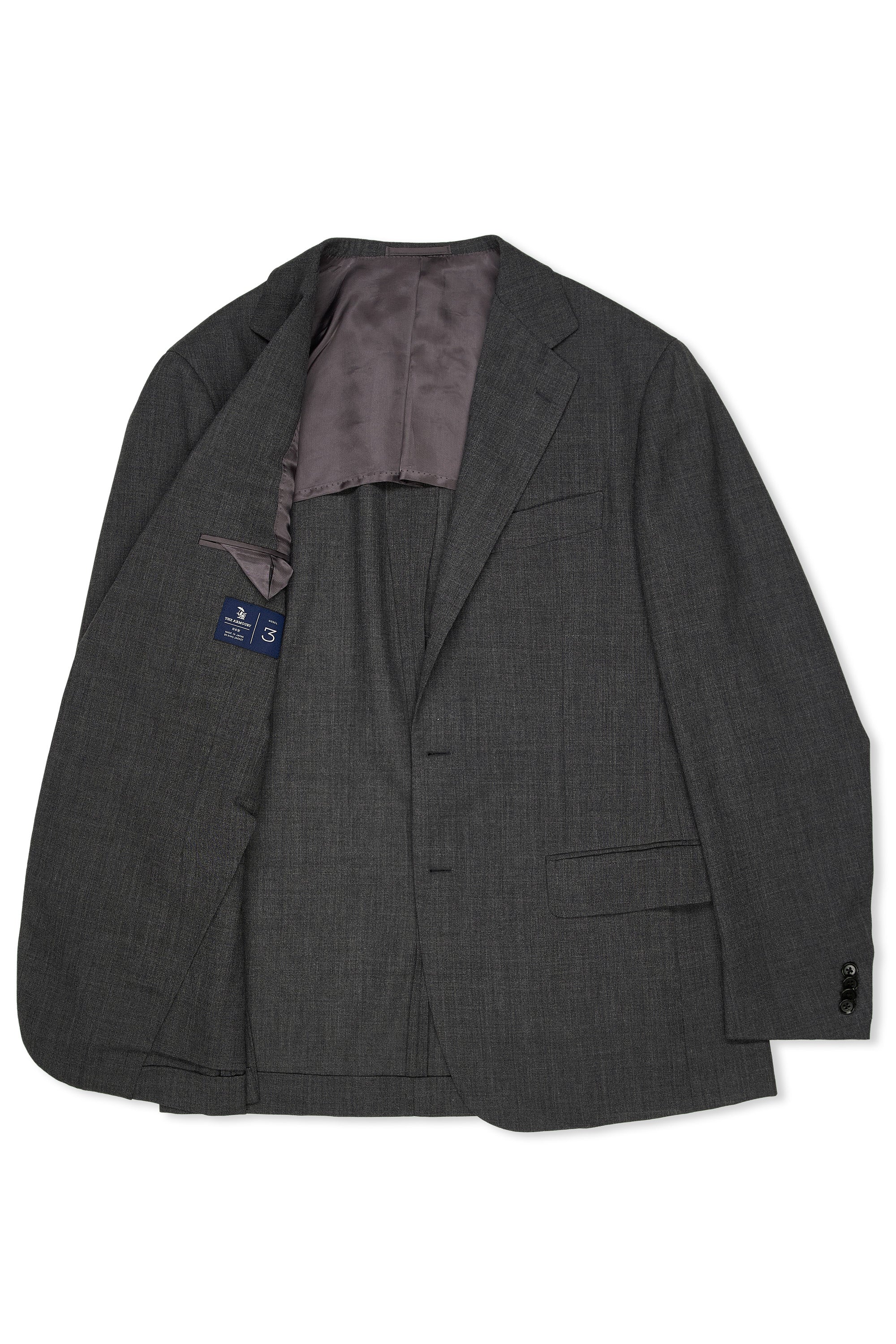 The Armoury by Ring Jacket Model 3A Grey First Class Wool Suit