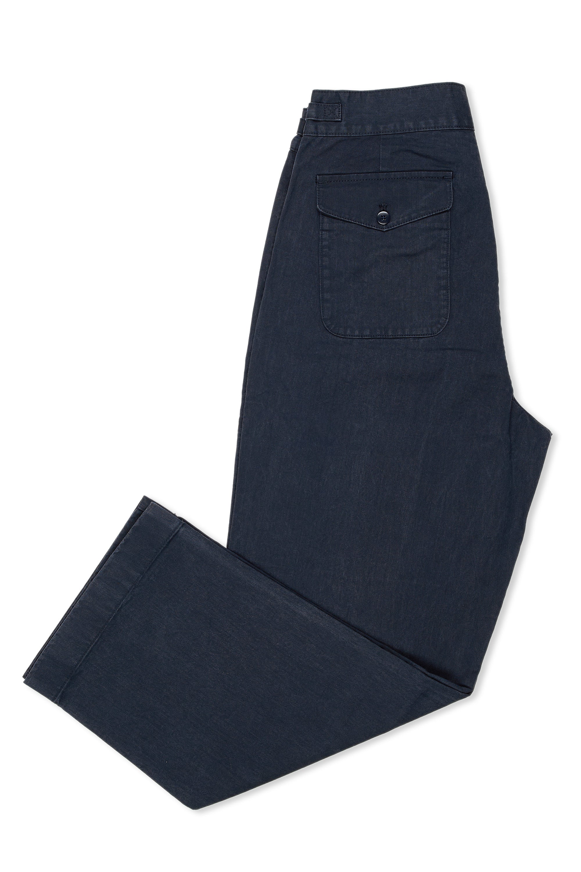 The Armoury Navy Cotton Coast Trousers