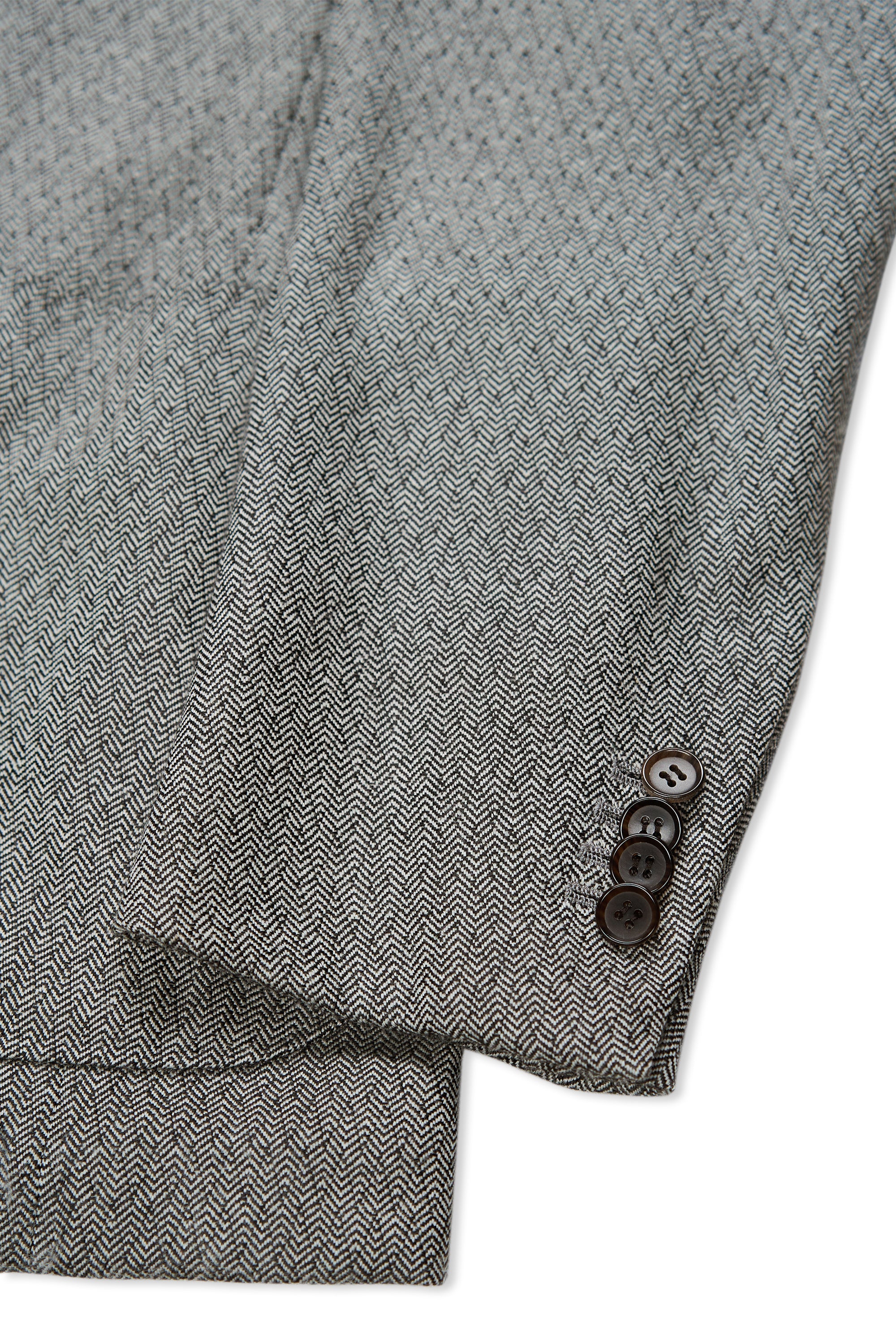 Ring Jacket Meister Grey Herringbone Wool Sport Coat MTO