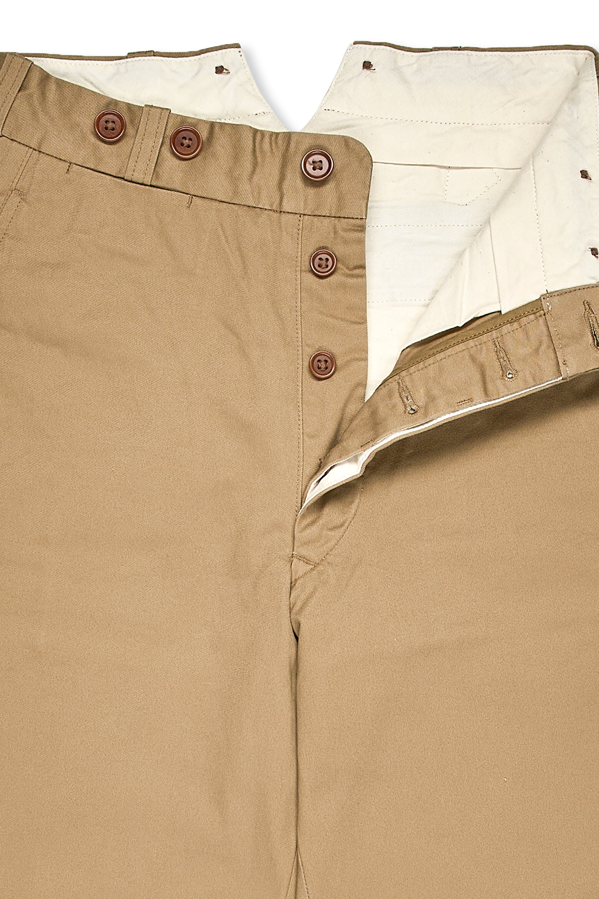 Nigel Cabourn Ladies Beige Classic Basic Chinos
