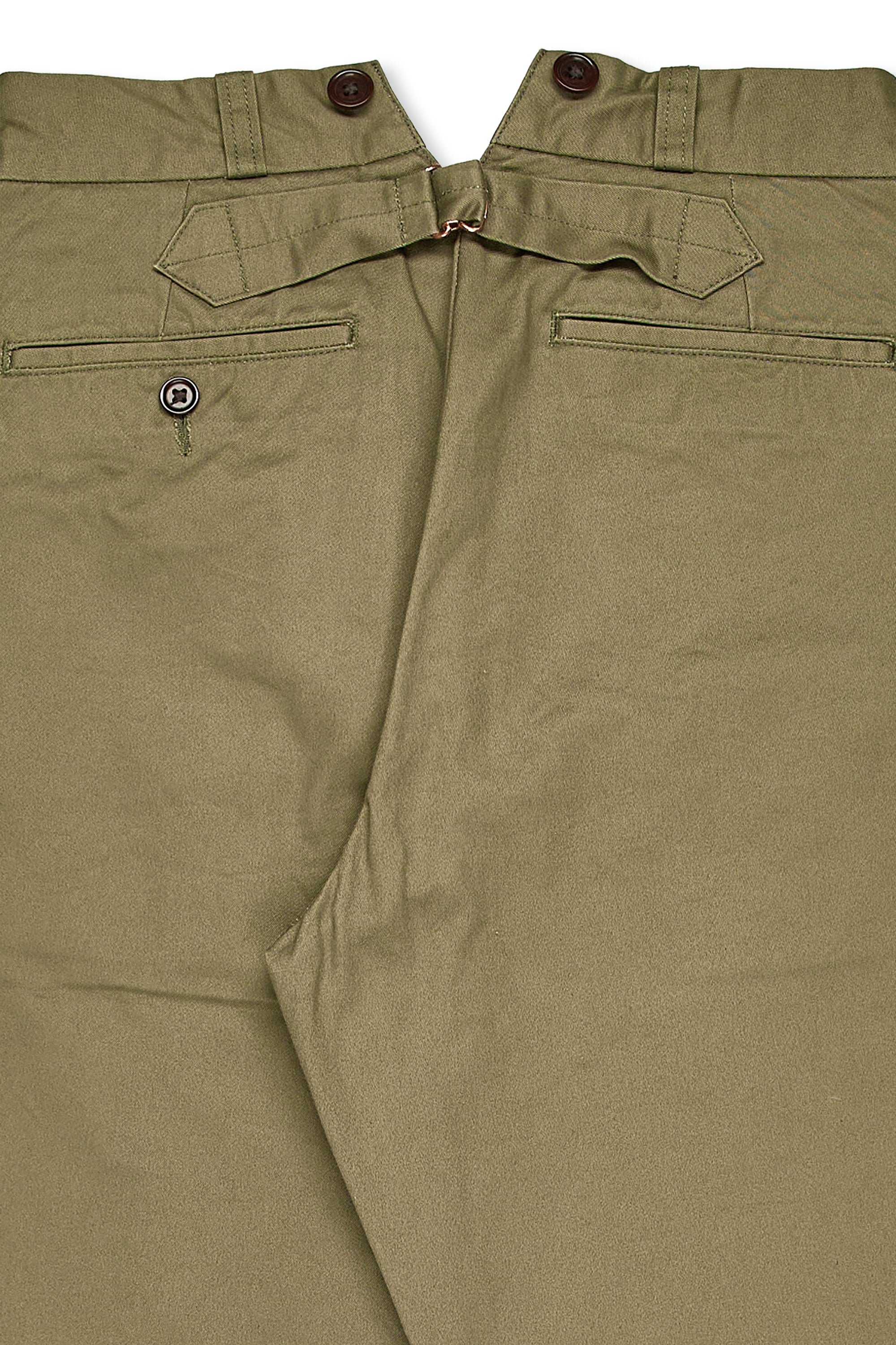 Nigel Cabourn Ladies Green Classic Basic Chinos