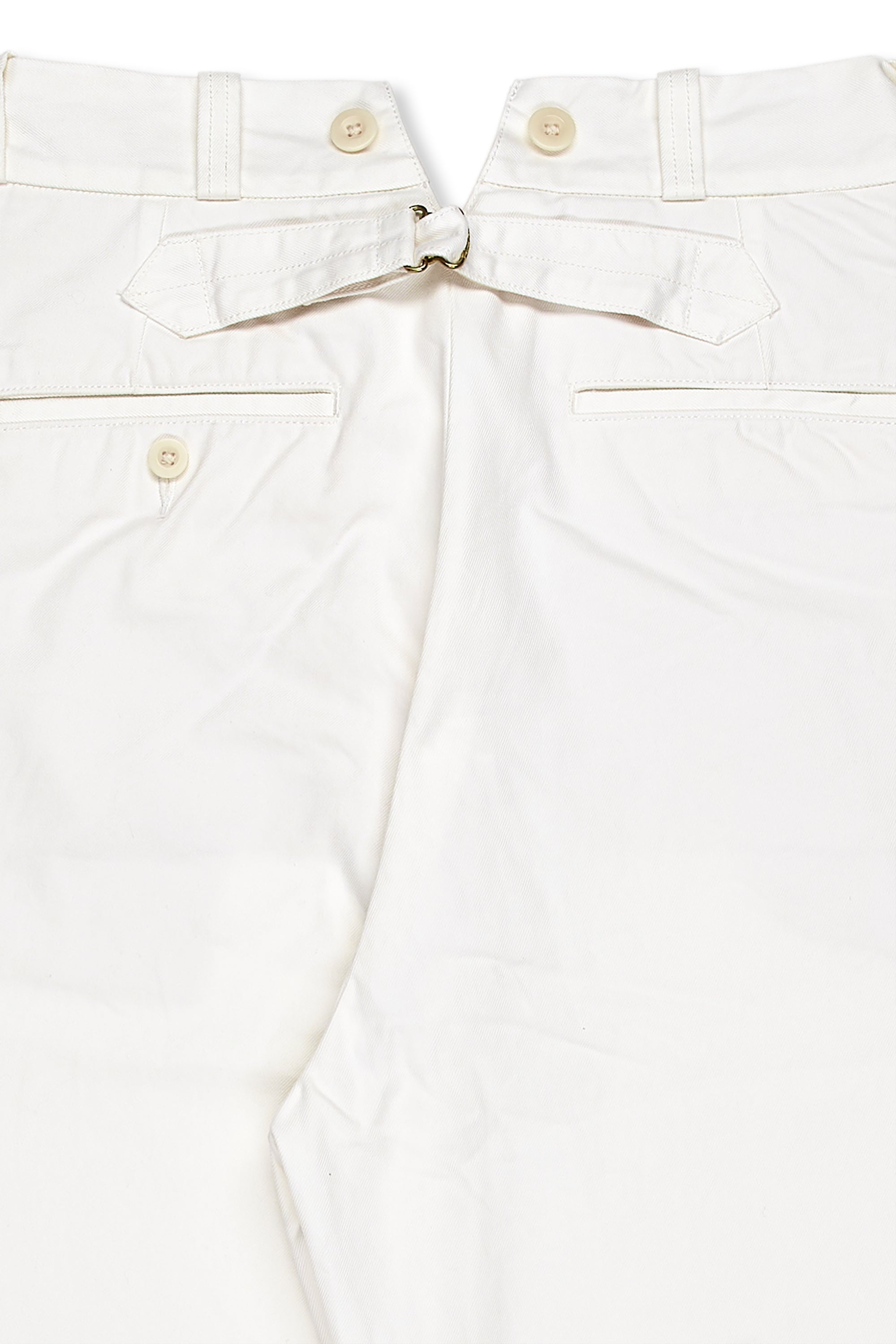 Nigel Cabourn Ladies Off White Classic Wide Chino Pants