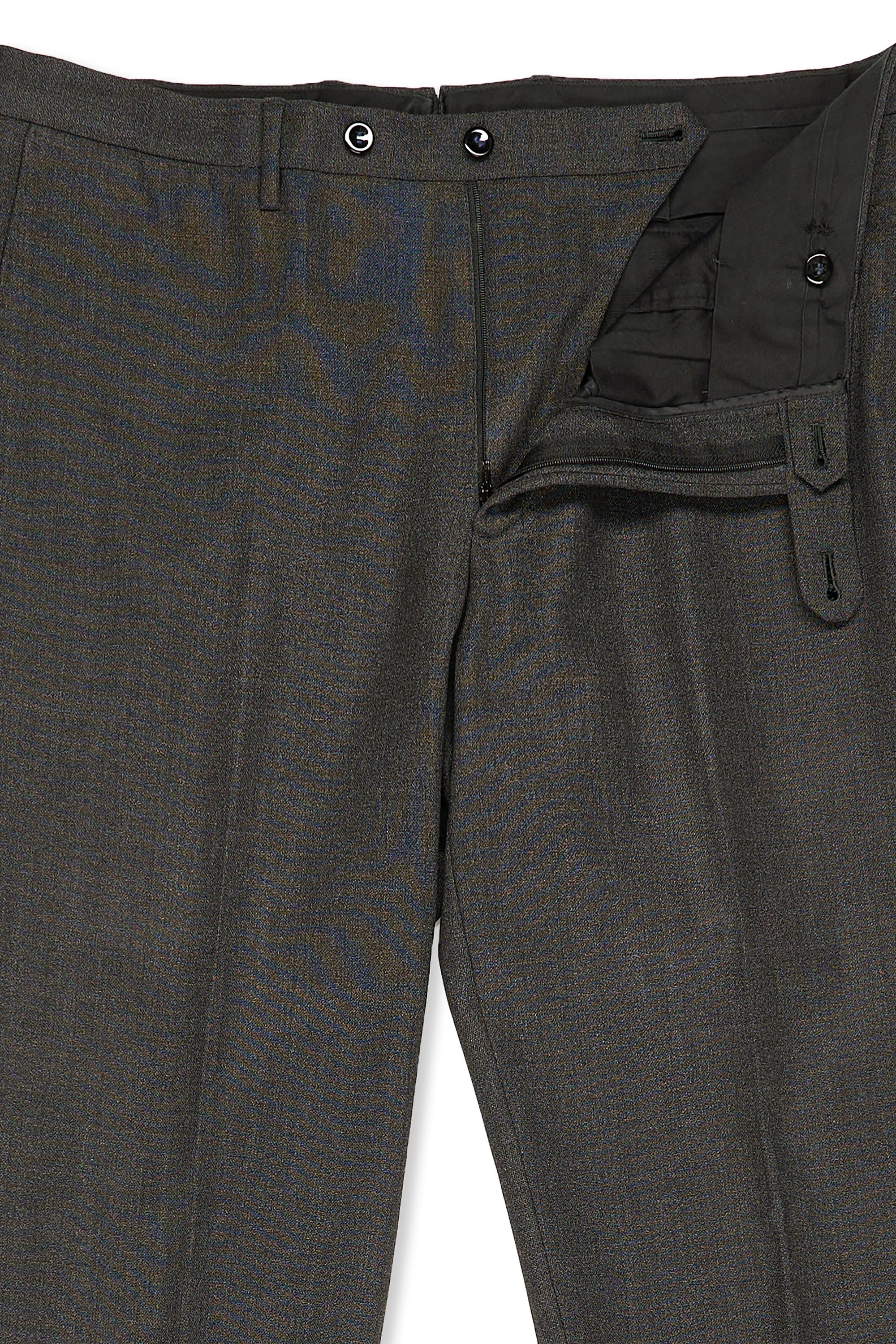 Ring Jacket Dark Grey Wool Suit
