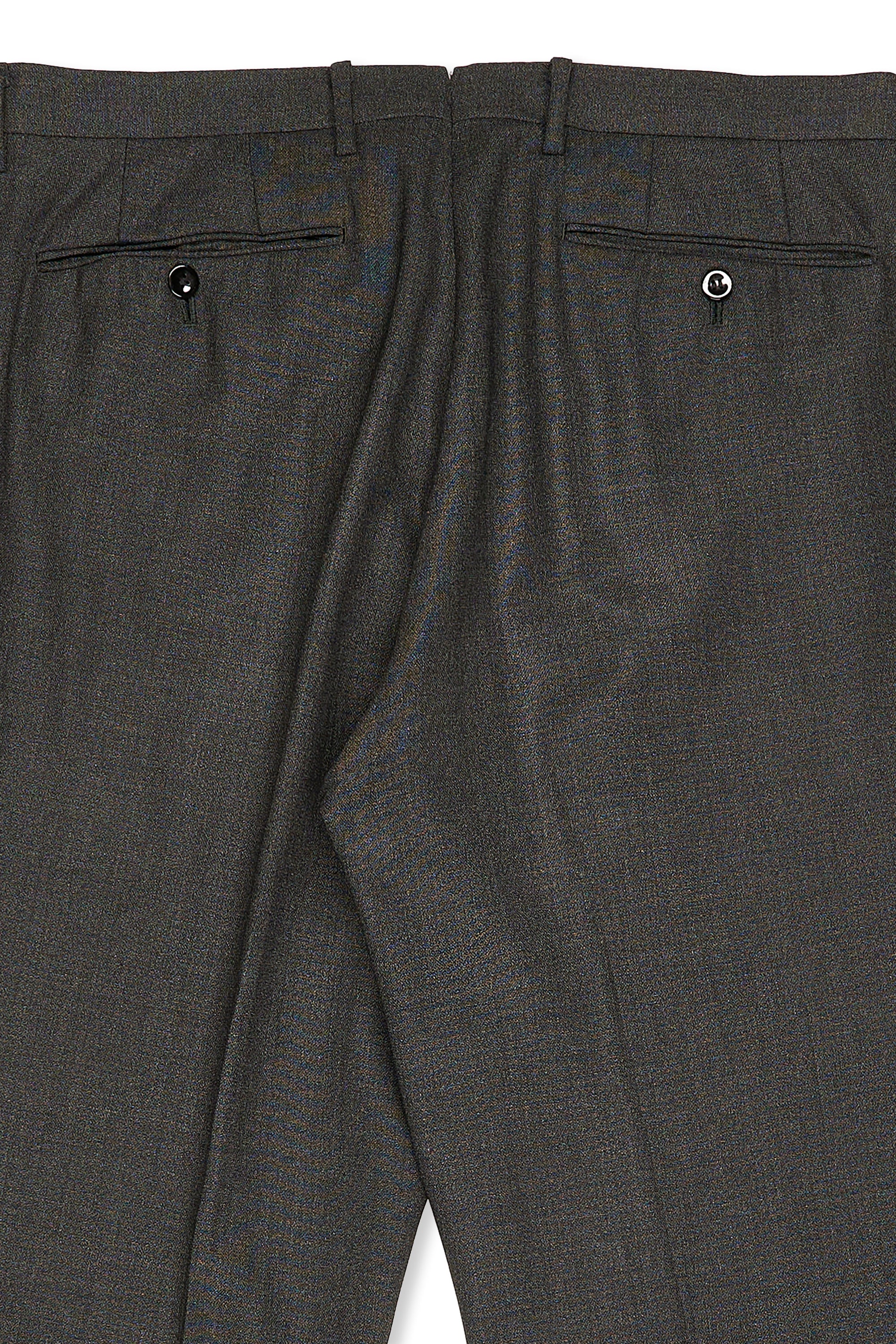 Ring Jacket Dark Grey Wool Suit