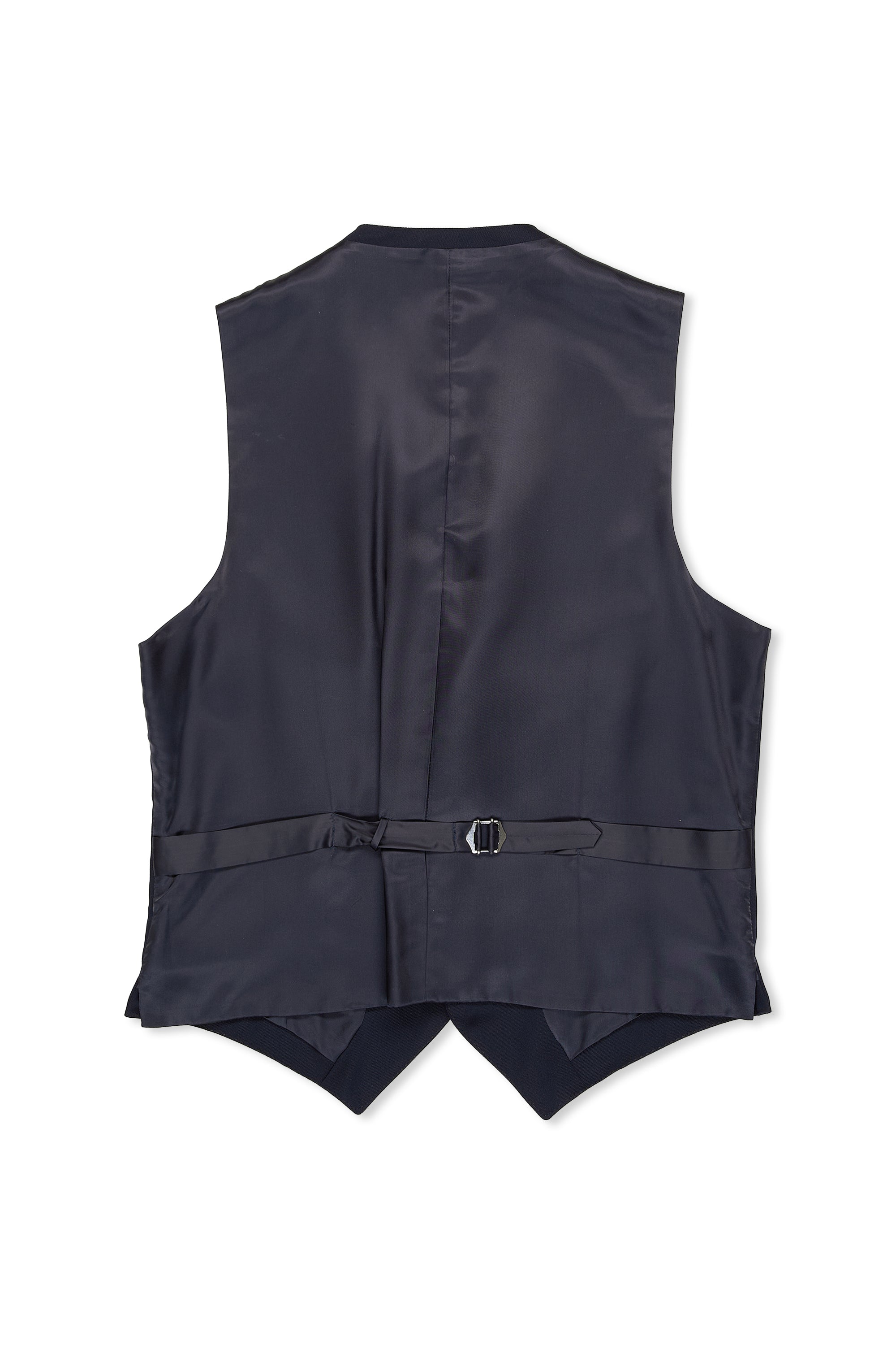 Ring Jacket Navy Covert Wool Waistcoat