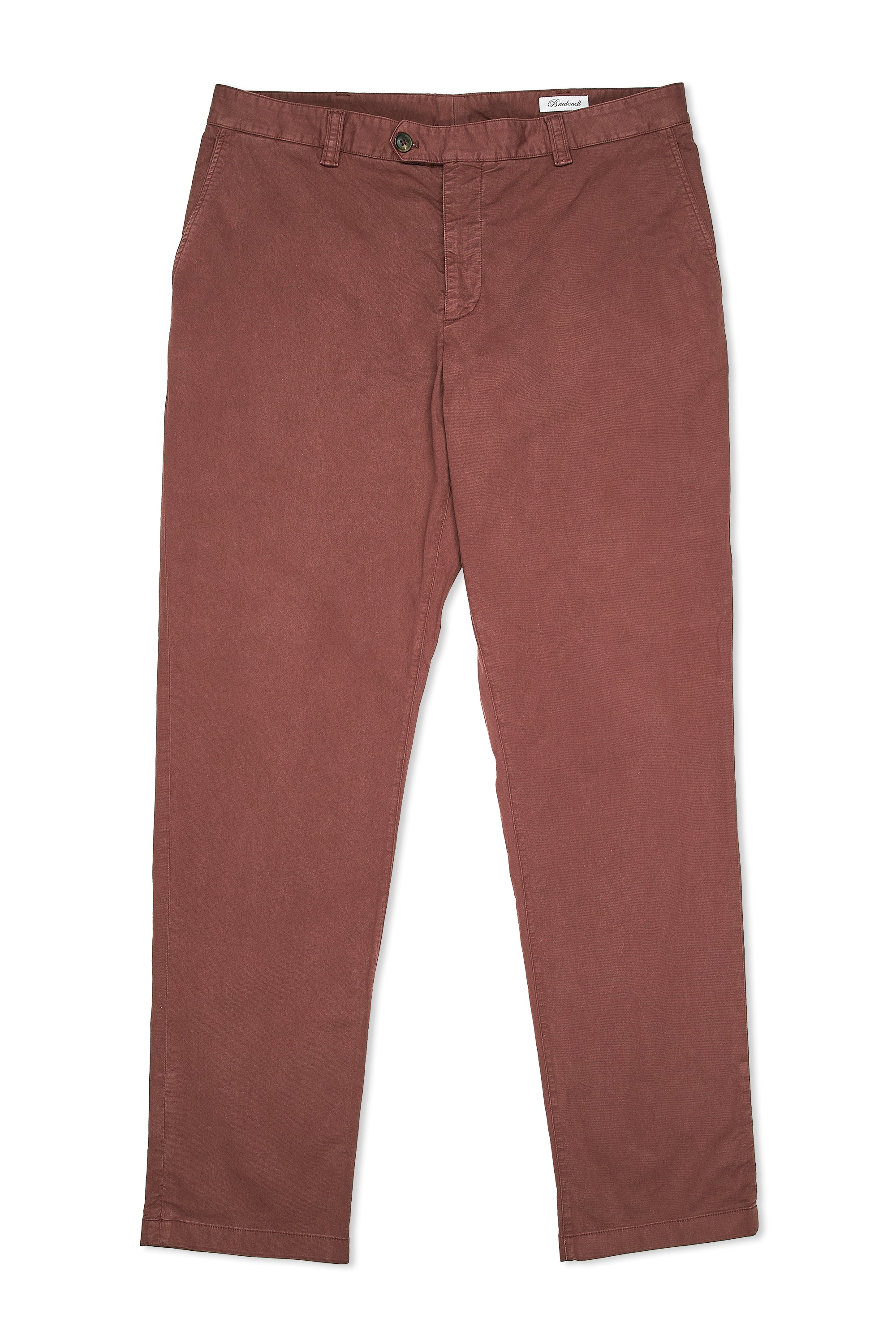 Gieves & Hawkes Maroon Cotton Trousers
