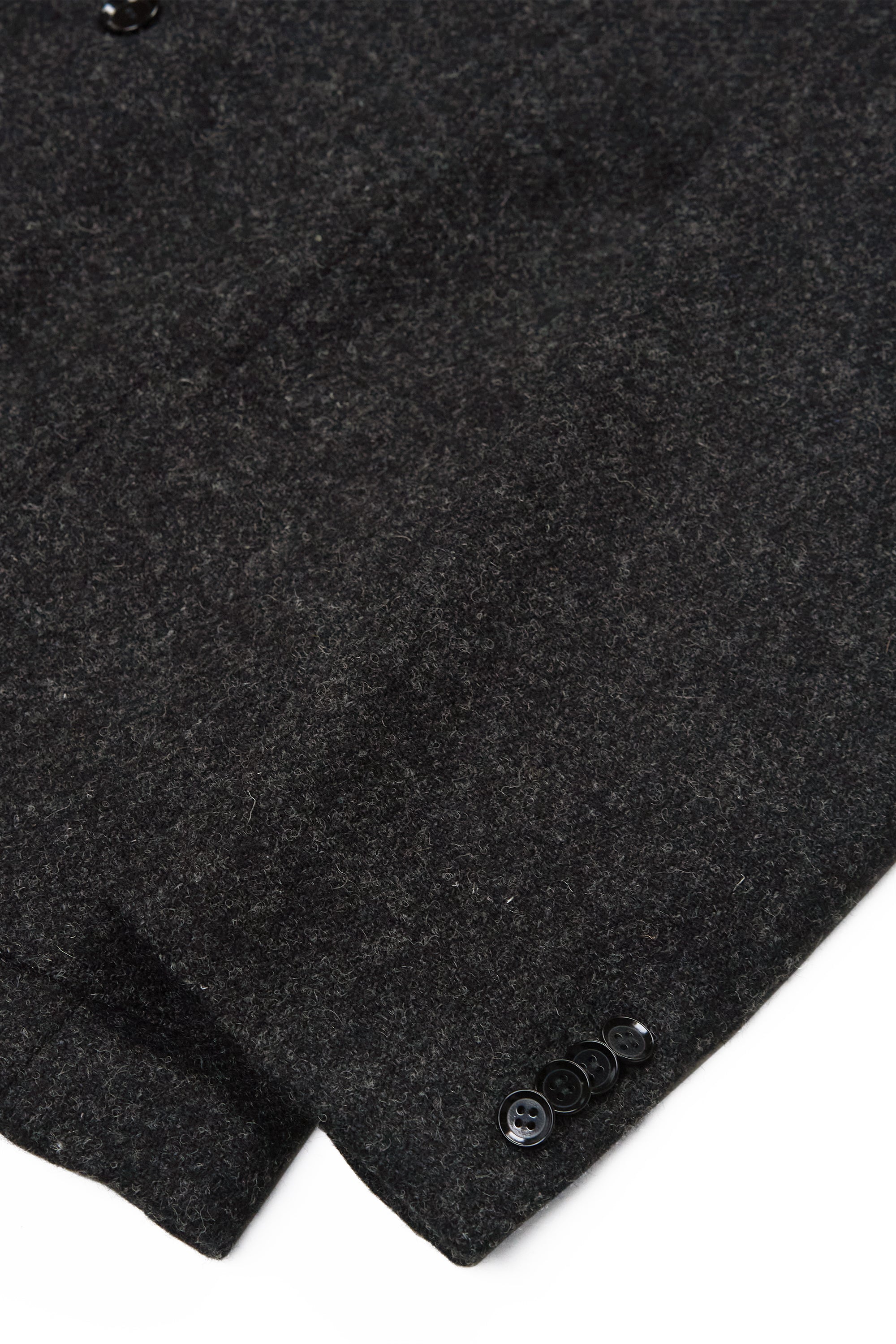 Ring Jacket Charcoal Wool Tweed Sport Coat