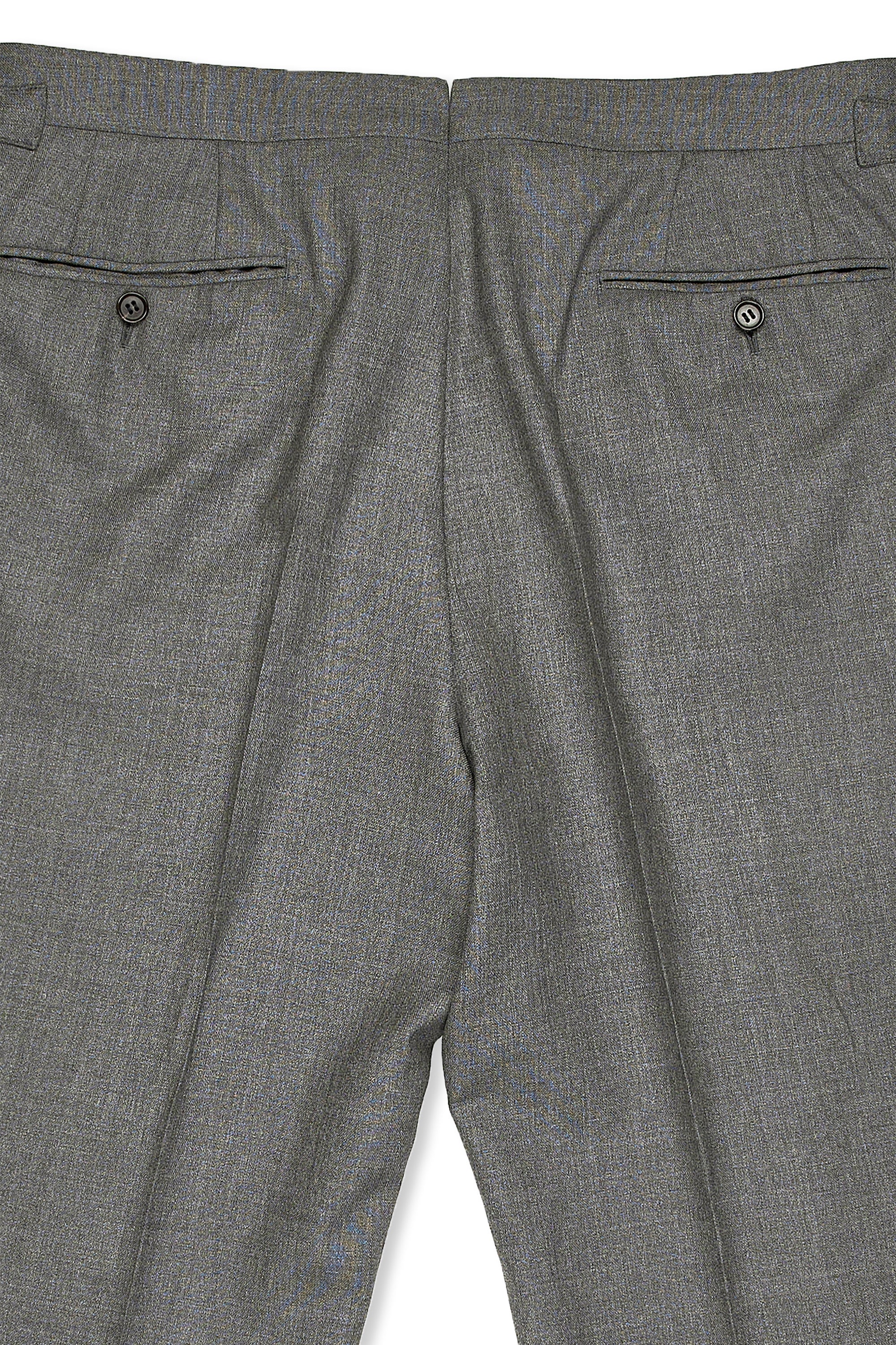 Ring Jacket Mid Grey Wool 3 Piece Suit MTO