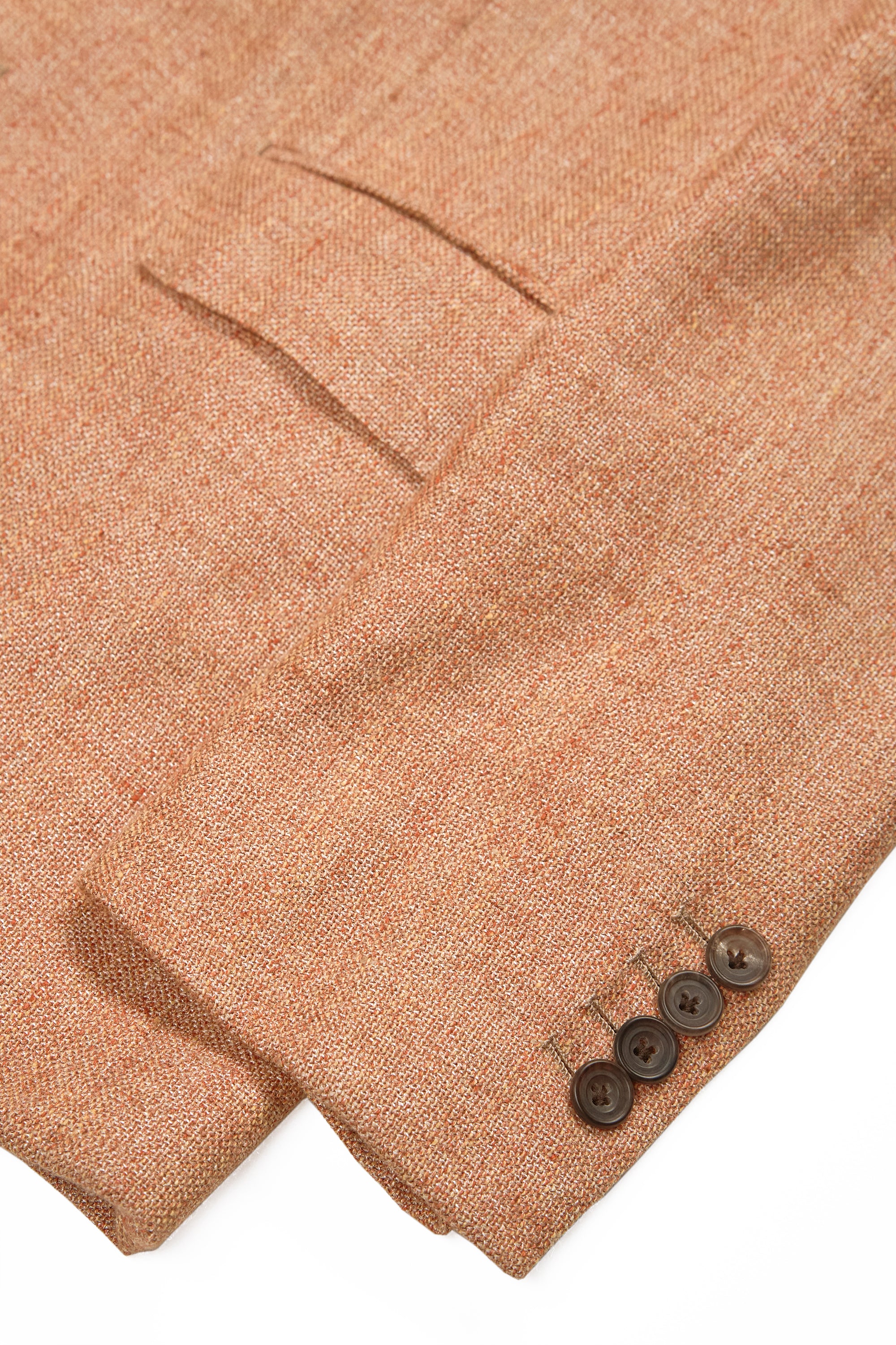 Thom Sweeney Salmon Linen Sport Coat with Waistcoat