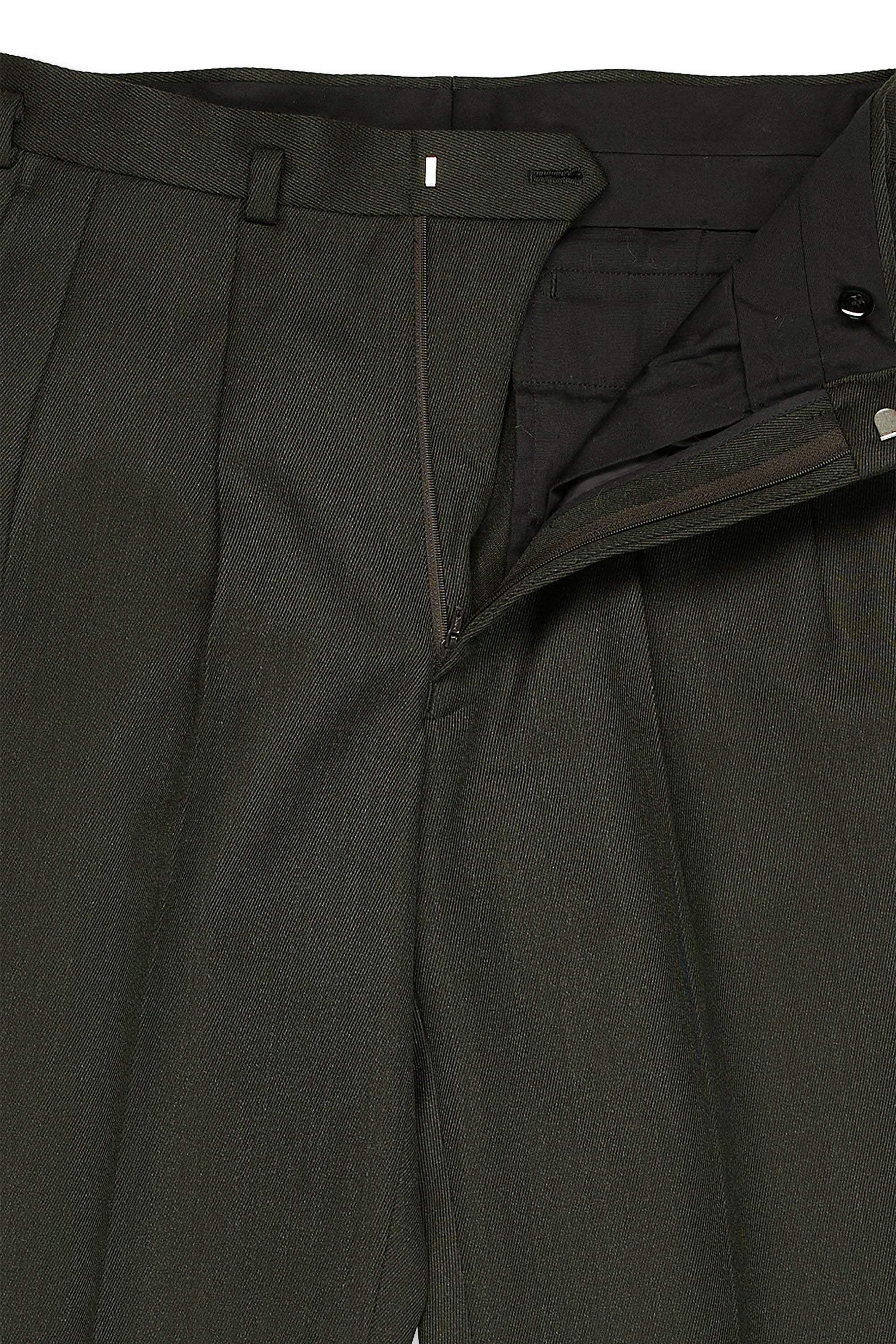 Sarto Moss Green Twill Covert Wool Suit MTM