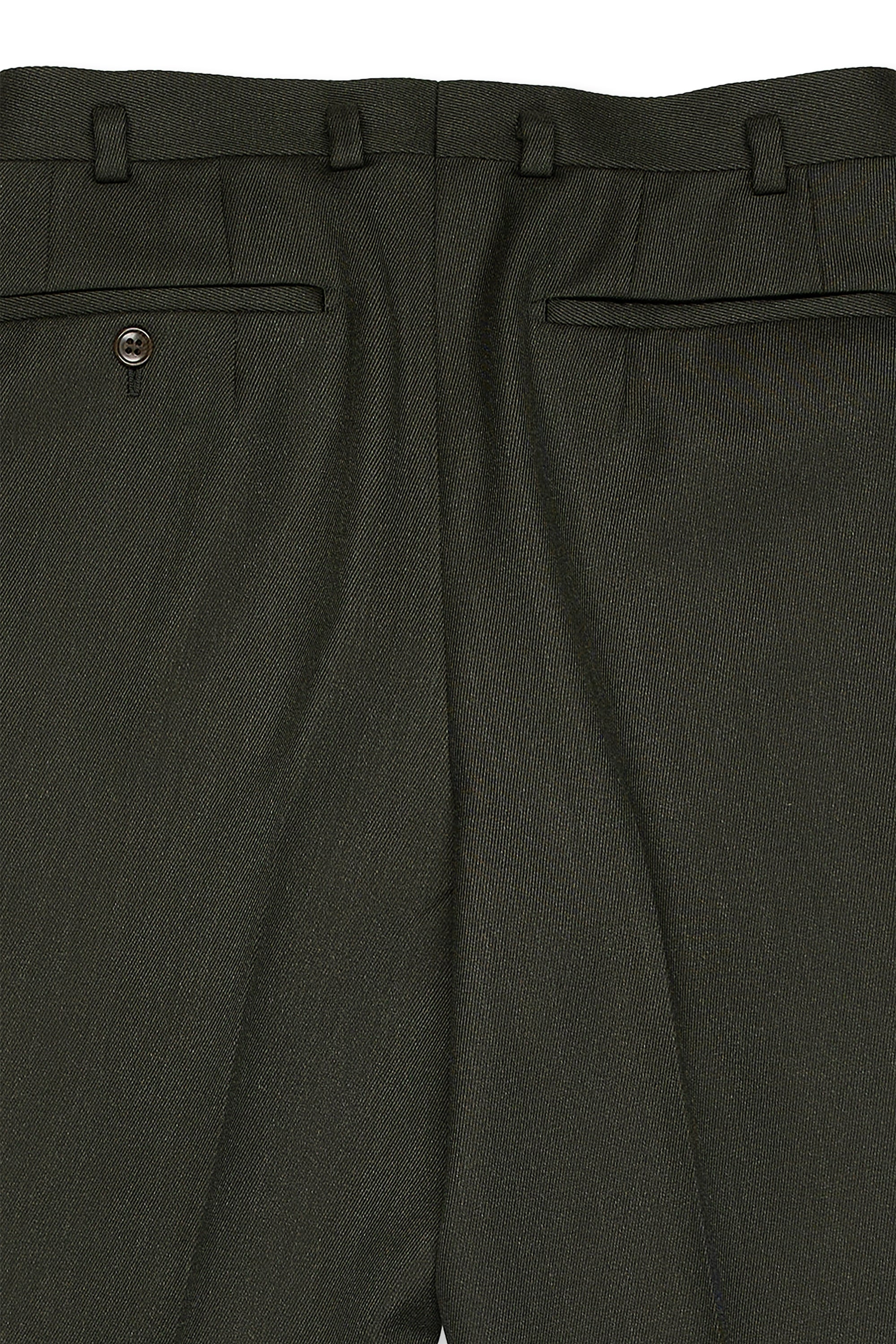 Sarto Moss Green Twill Covert Wool Suit MTM