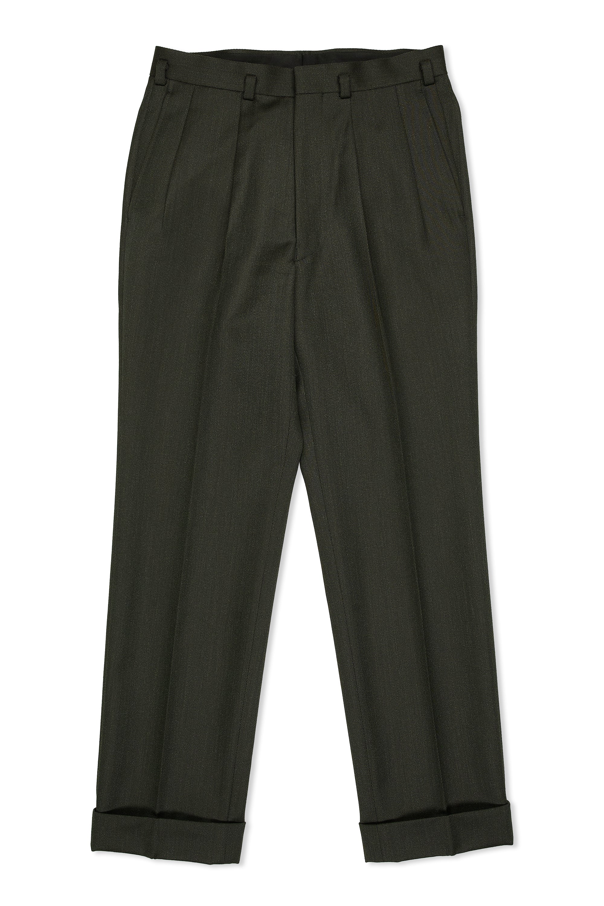 Sarto Moss Green Twill Covert Wool Suit MTM