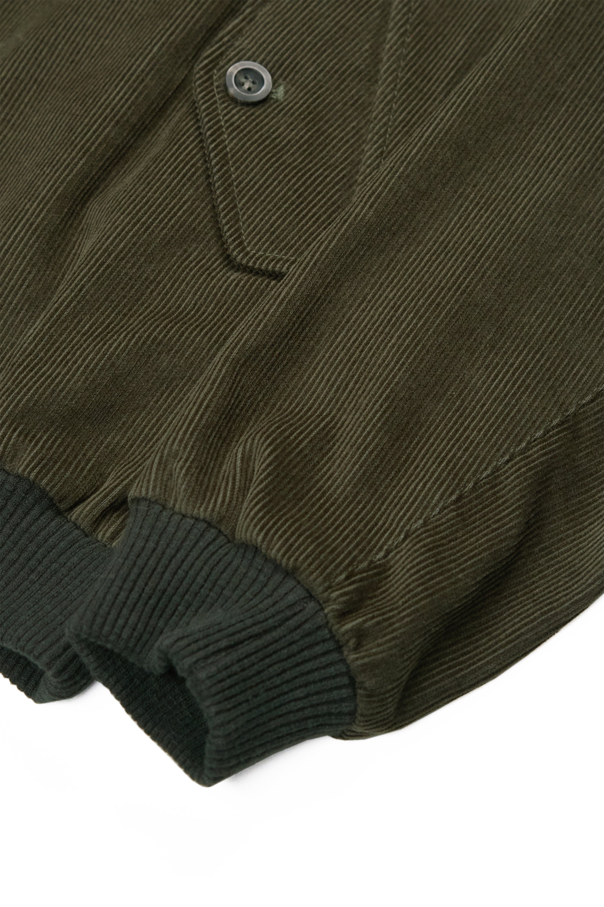 Private White V.C. Olive Cotton Corduroy Harrington Jacket