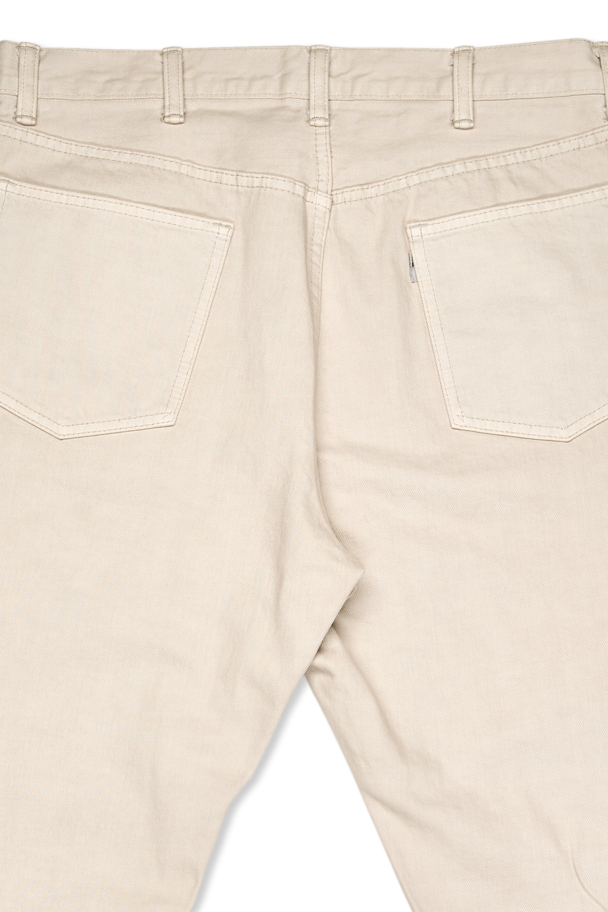 New Manual 351B Beige Cotton Selvedge Jeans