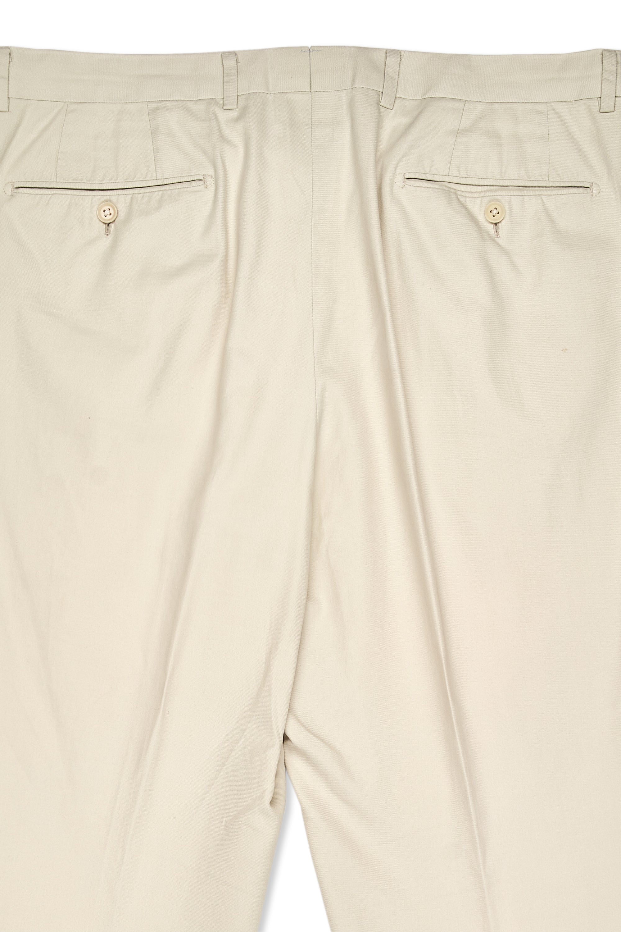 Ring Jacket Meister Light Beige Cotton Chinos MTO