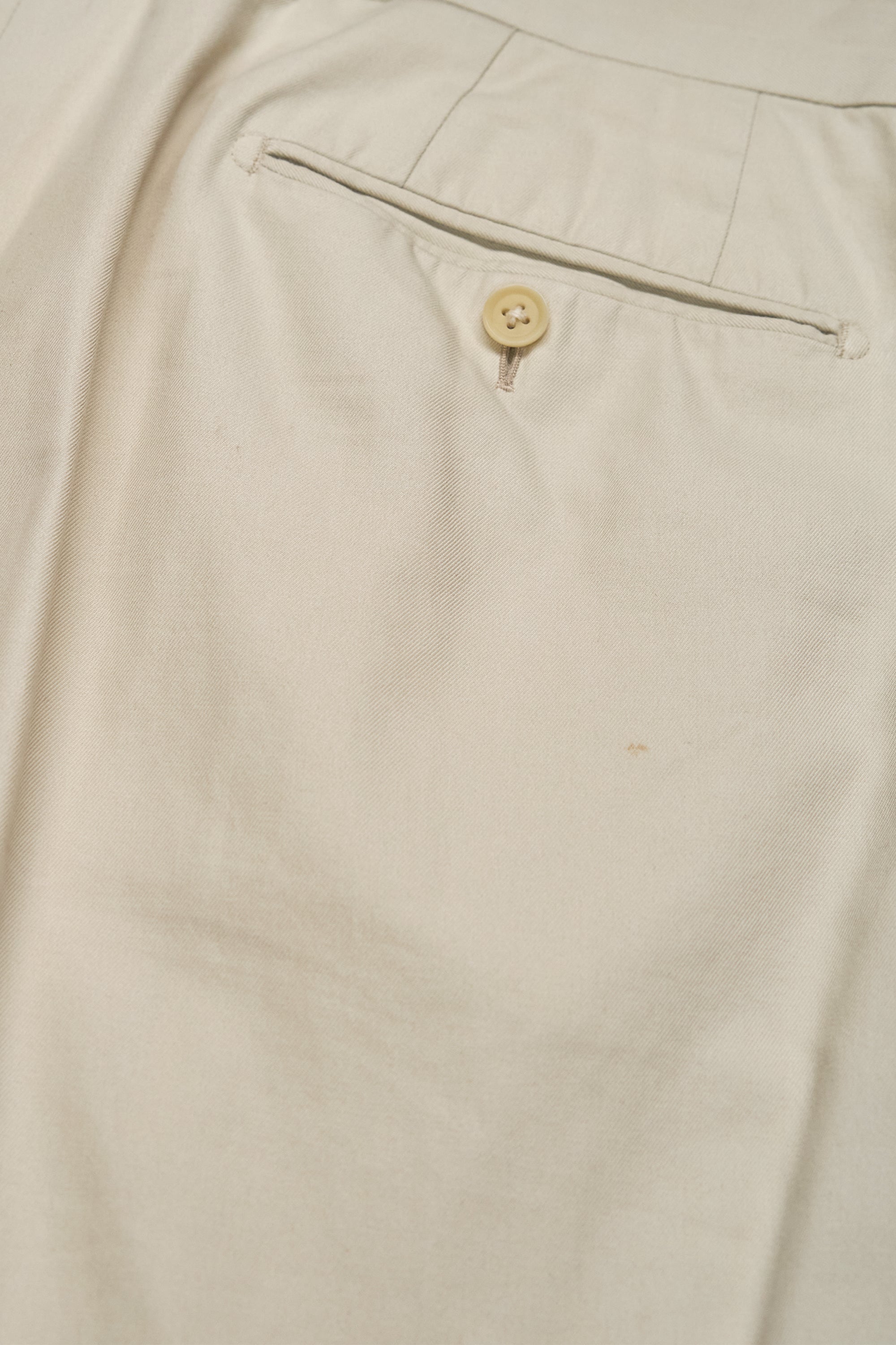Ring Jacket Meister Light Beige Cotton Chinos MTO