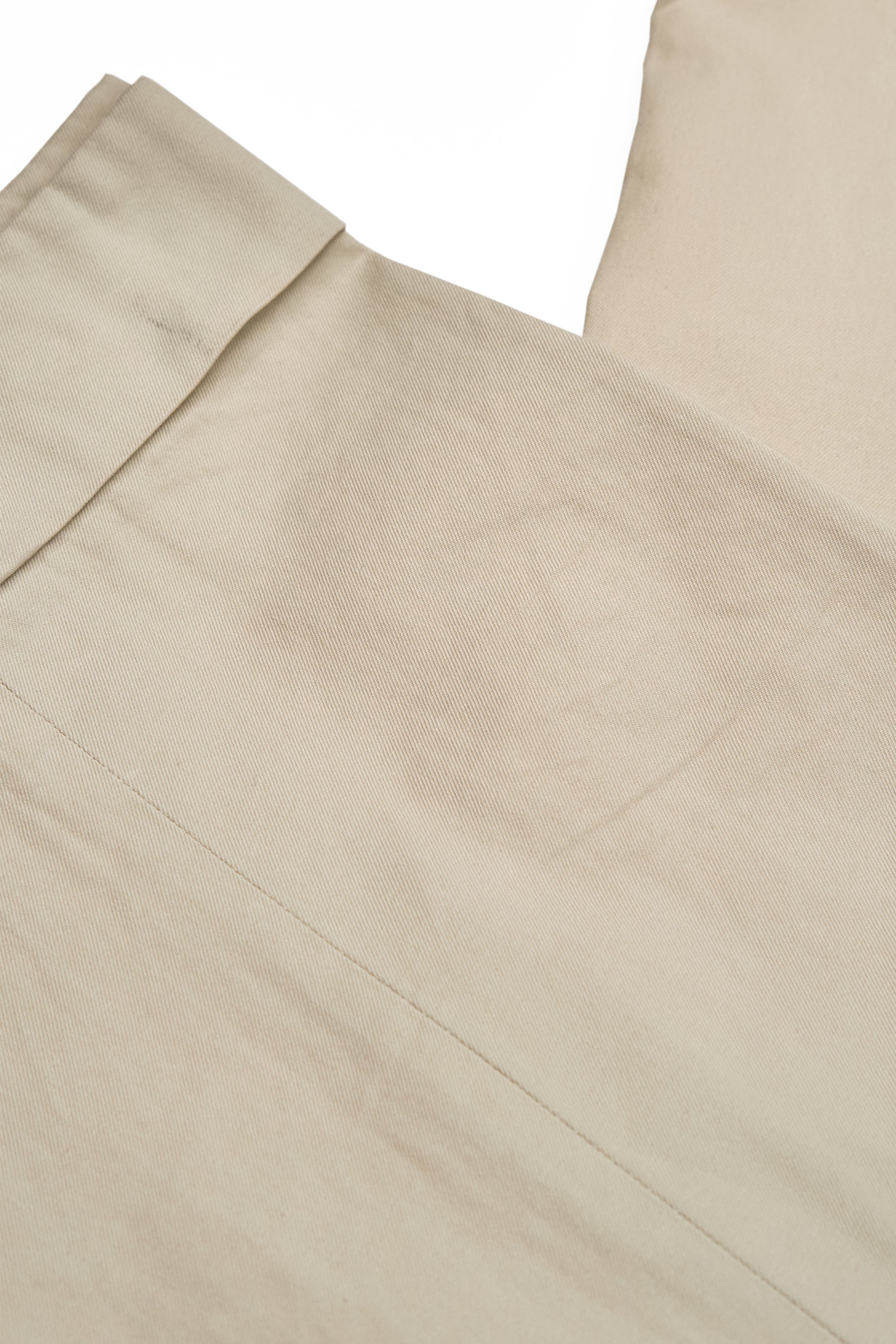 Ring Jacket Meister Light Beige Cotton Chinos MTO