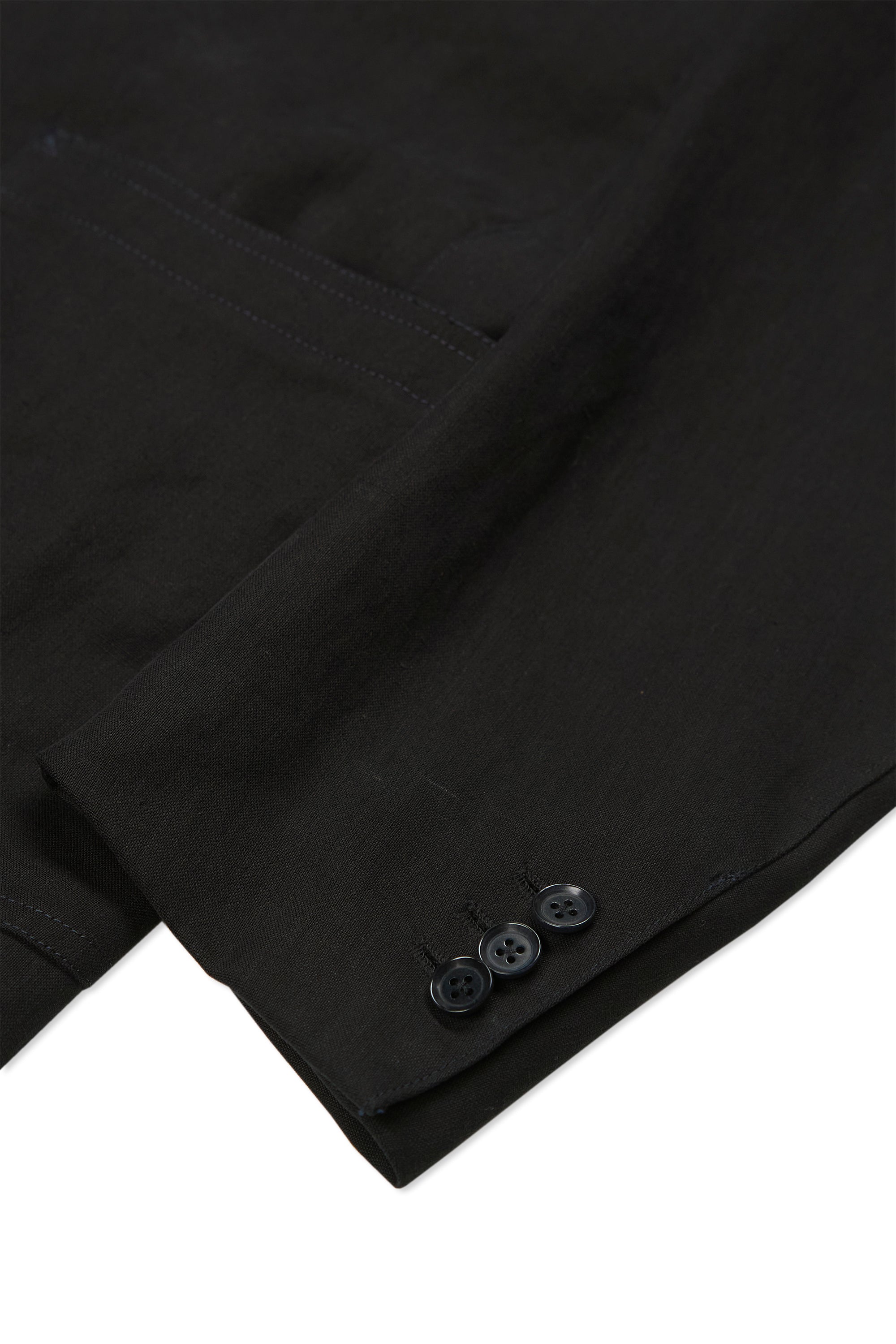 The Armoury by Ring Jacket Model 12 Black Linen Suit