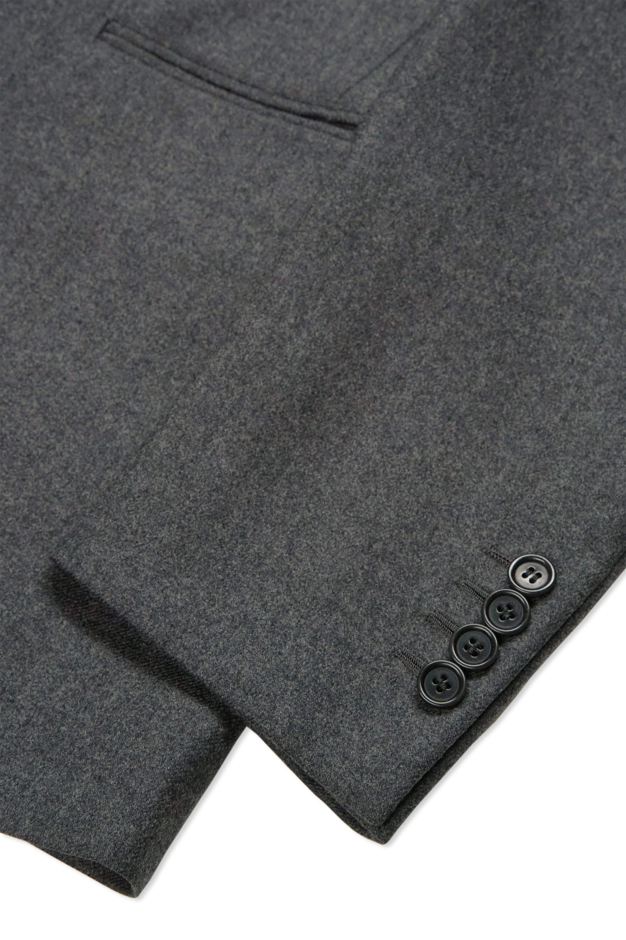 Liverano & Liverano Grey Flannel Wool 3 Piece Suit Bespoke