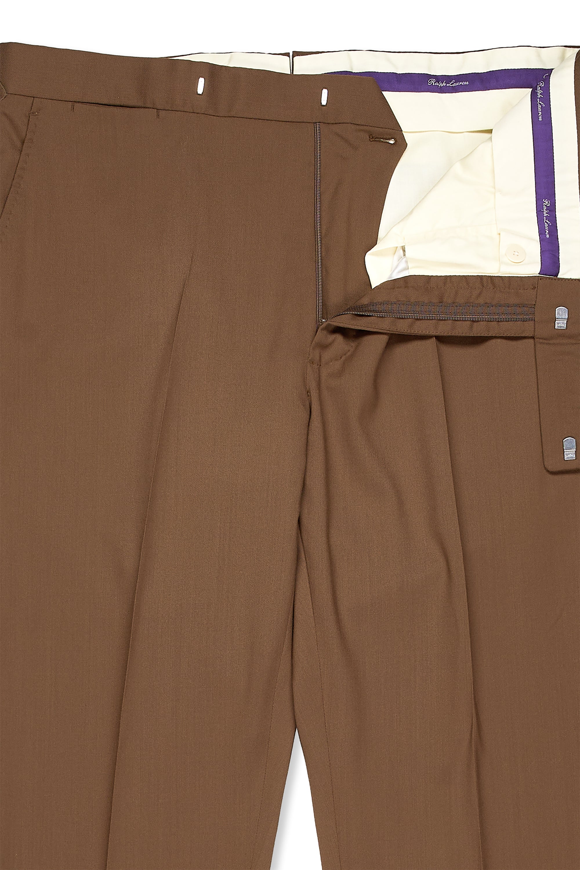 Ralph Lauren Purple Label Brown Wool Suit