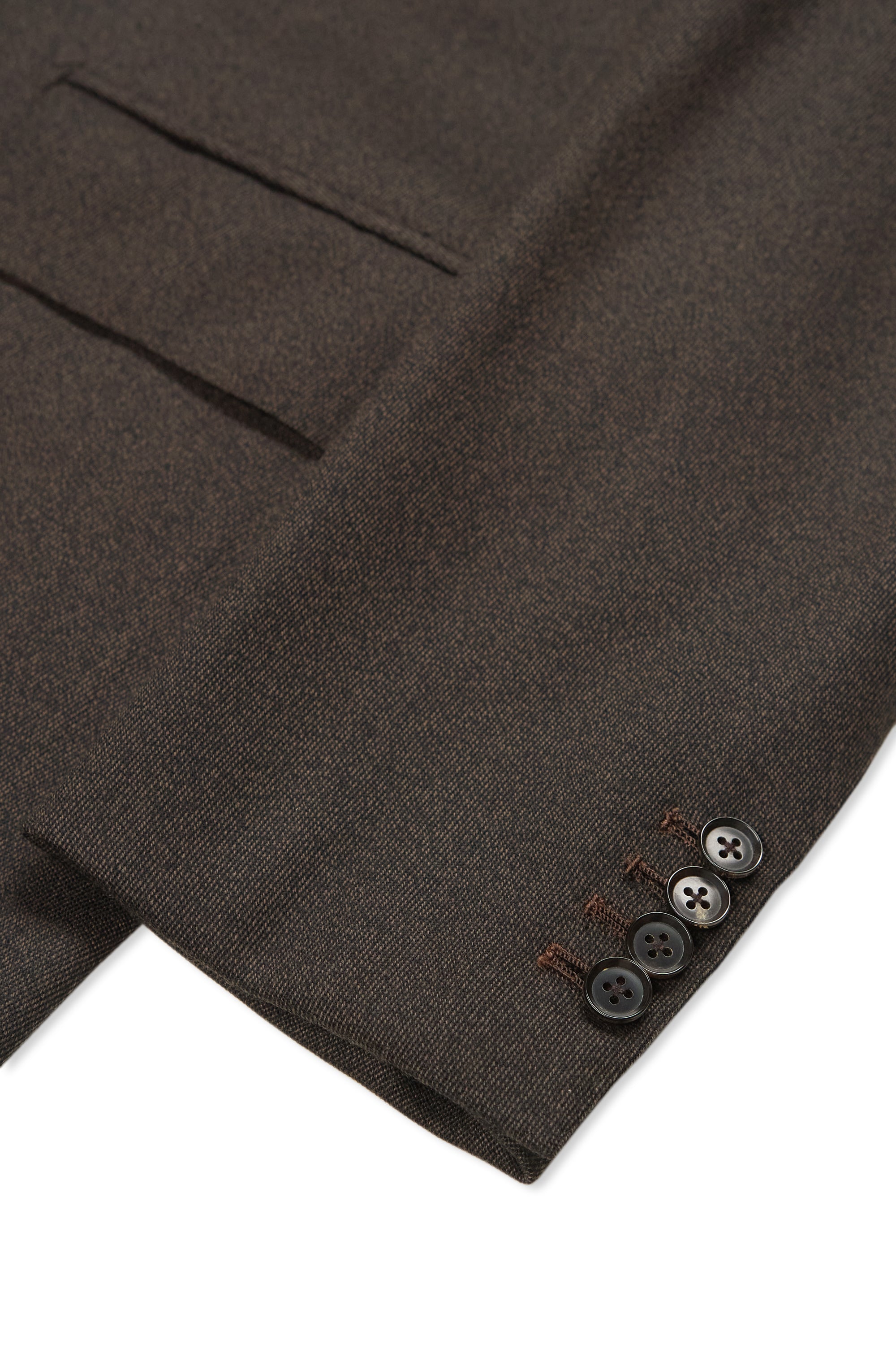 Orazio Luciano Dark Brown Covert Wool Sport Coat