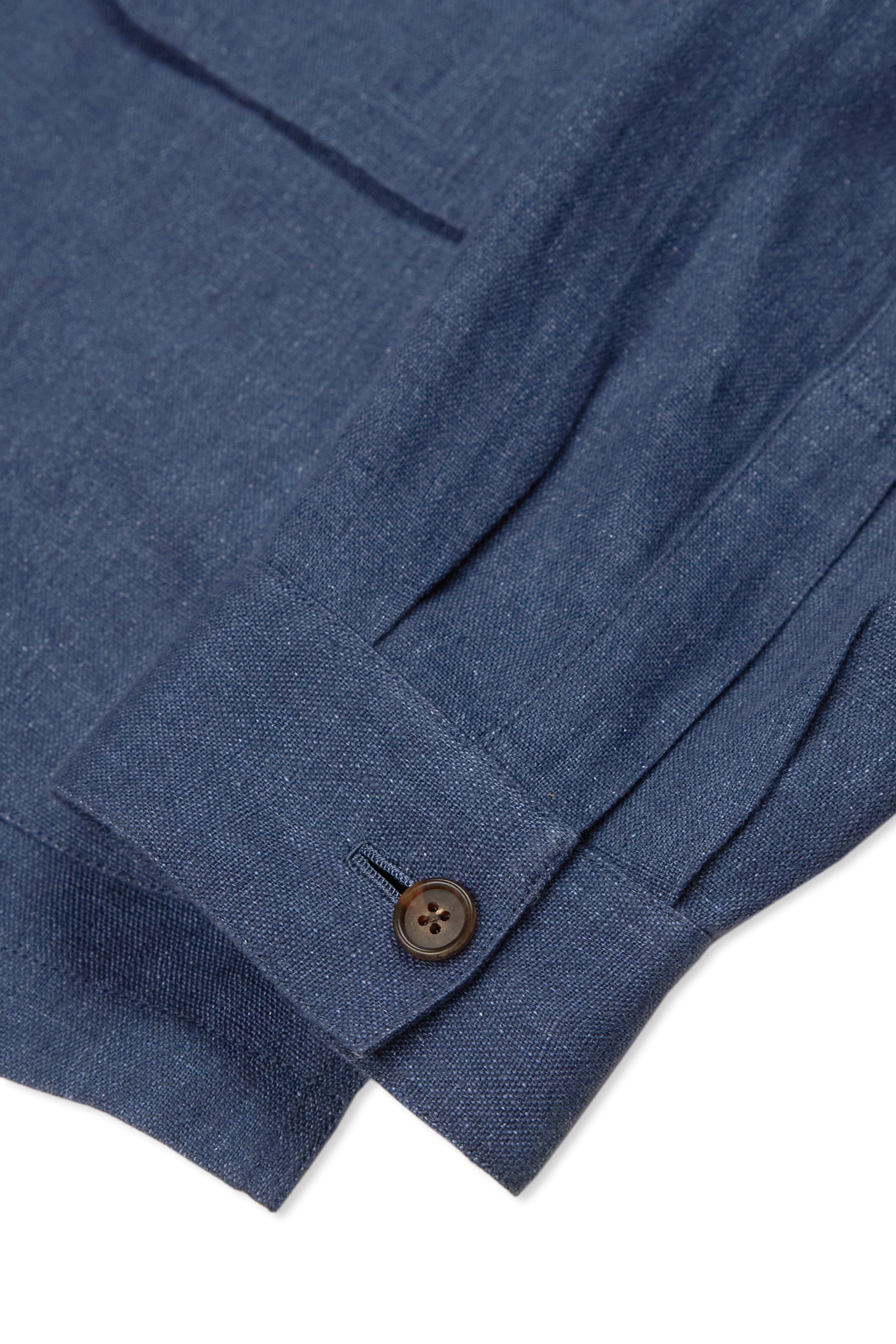 The Armoury Navy Blue Linen City Hunter III Jacket