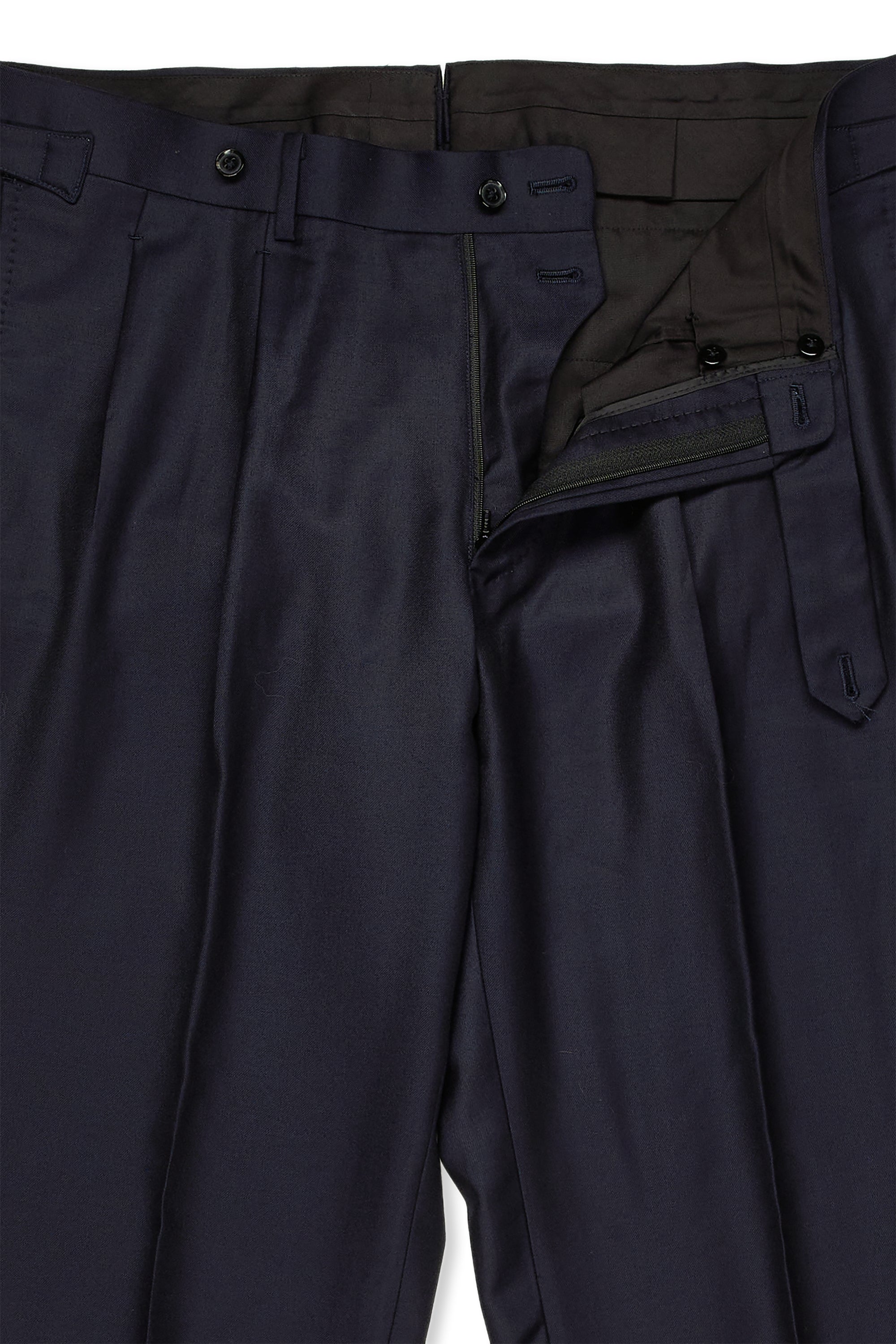 Andrea Seoul H Grade Navy Wool Double Breasted Suit