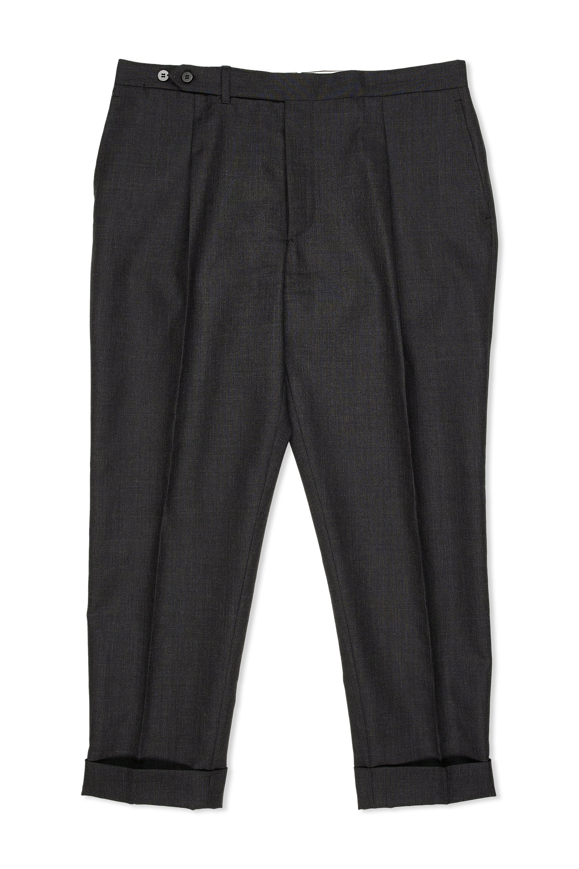 Orazio Luciano Charcoal Wool Double Breasted Suit