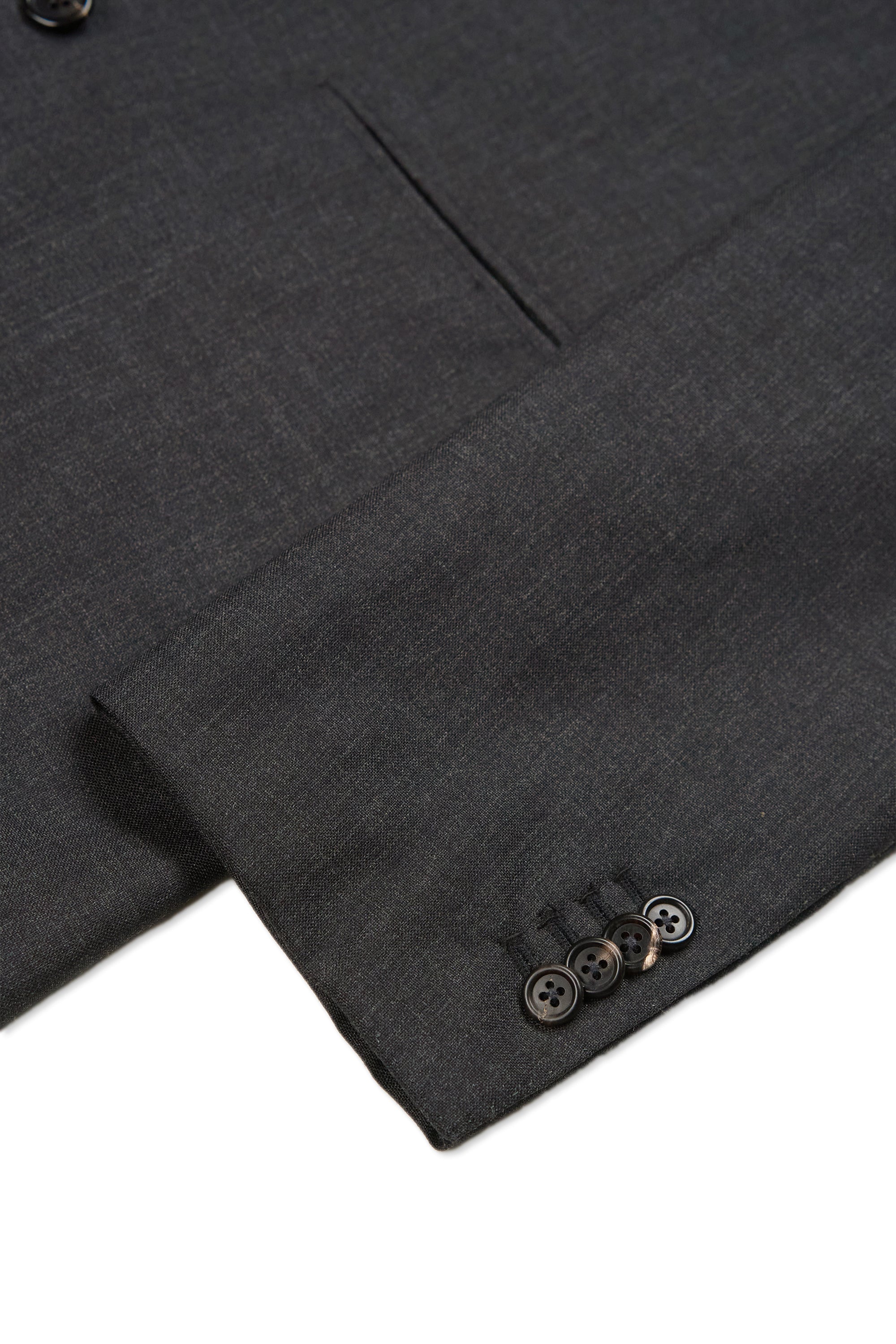 Orazio Luciano Charcoal Wool Double Breasted Suit