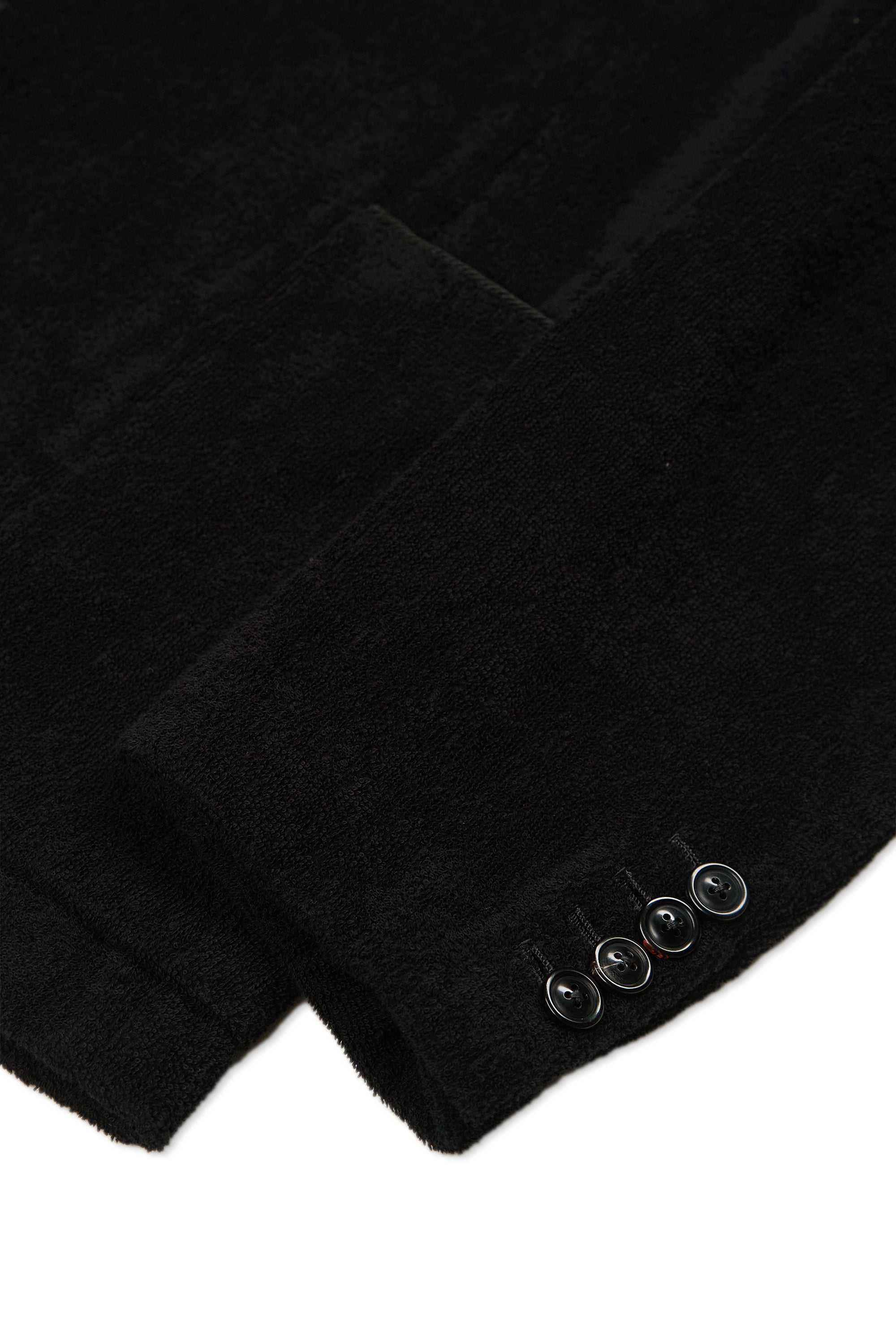 Ralph Lauren Purple Label Black Cotton Terry Sport Coat