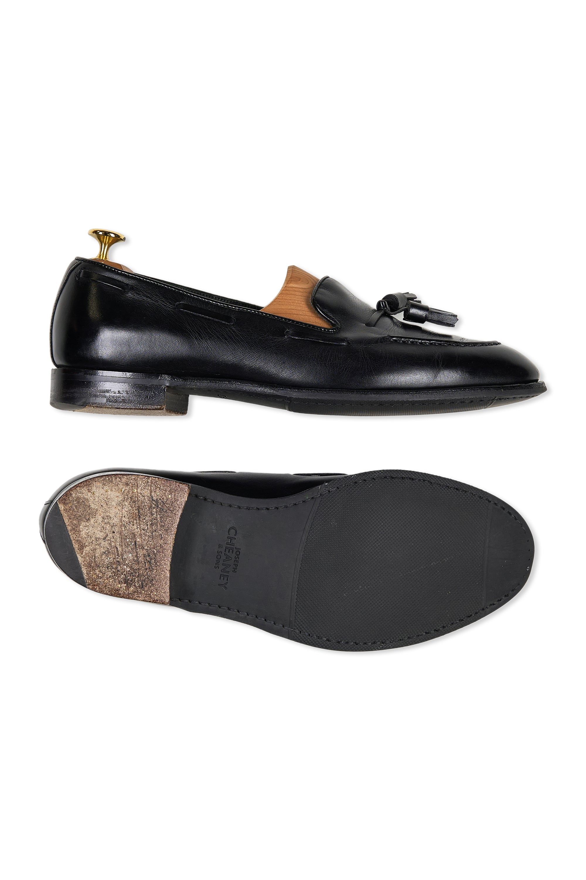 The Armoury Hudson Black Calf Tassel Loafers