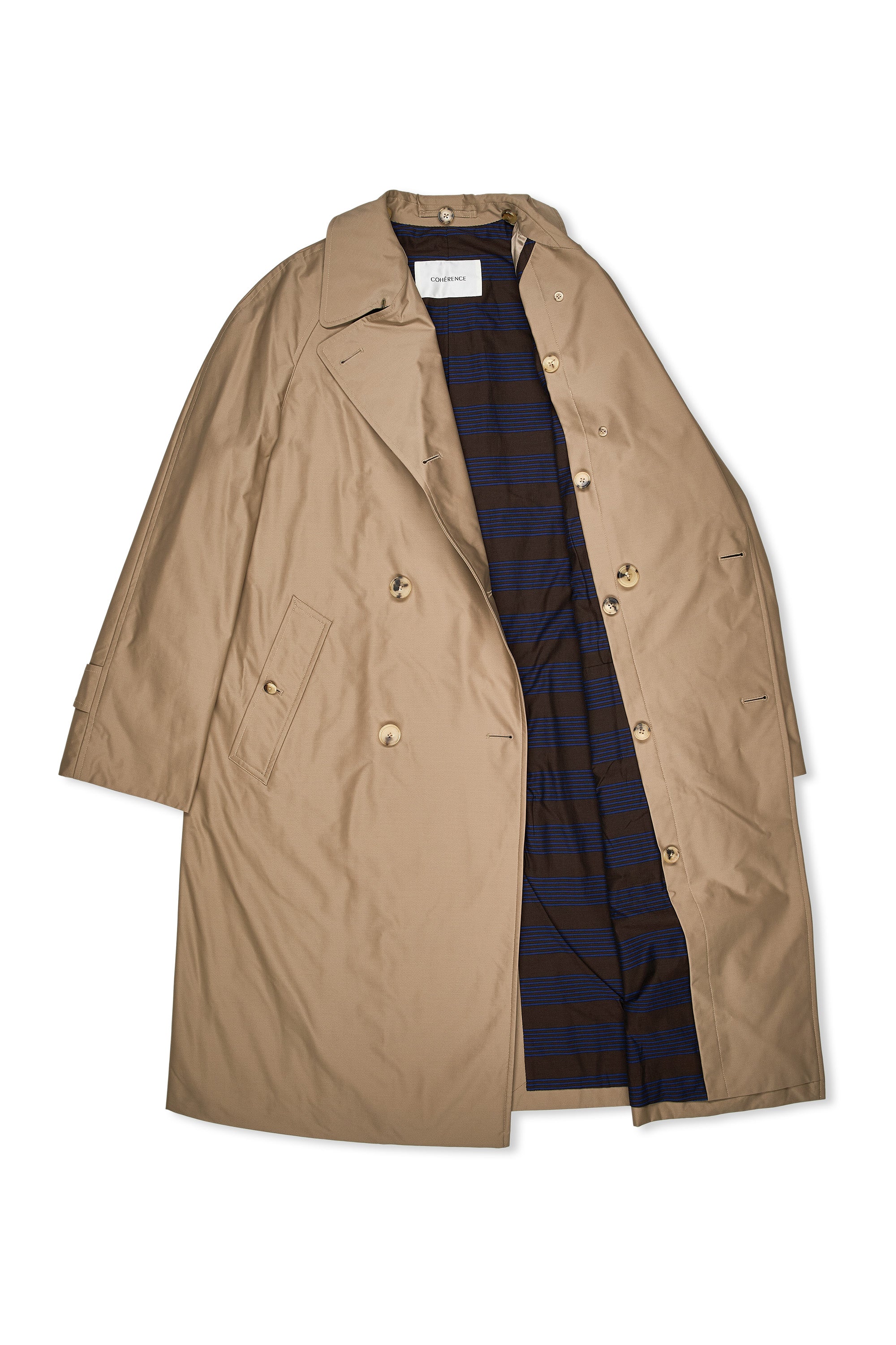 Cohérence Beige Fou Fou Trench Coat