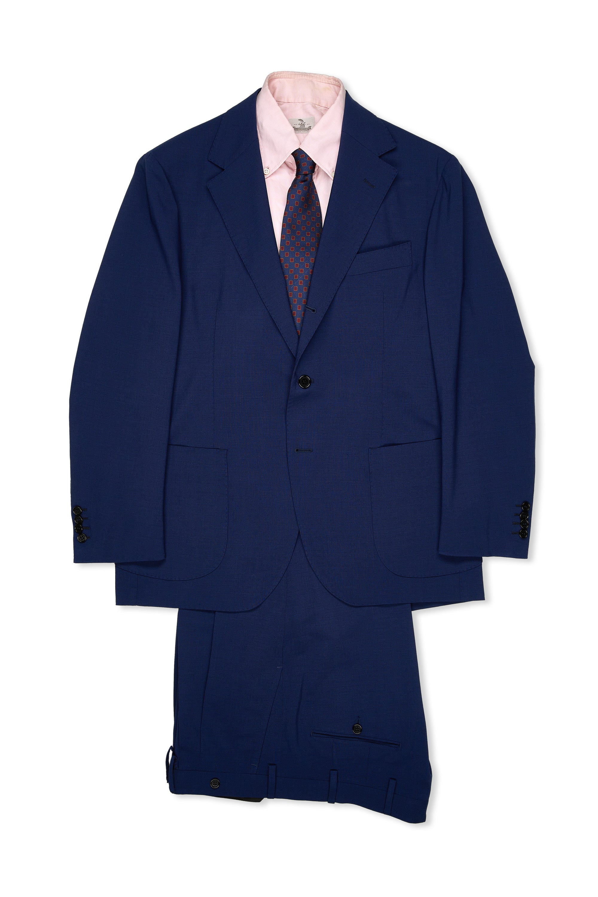 Sartorio Napoli Blue Wool Suit