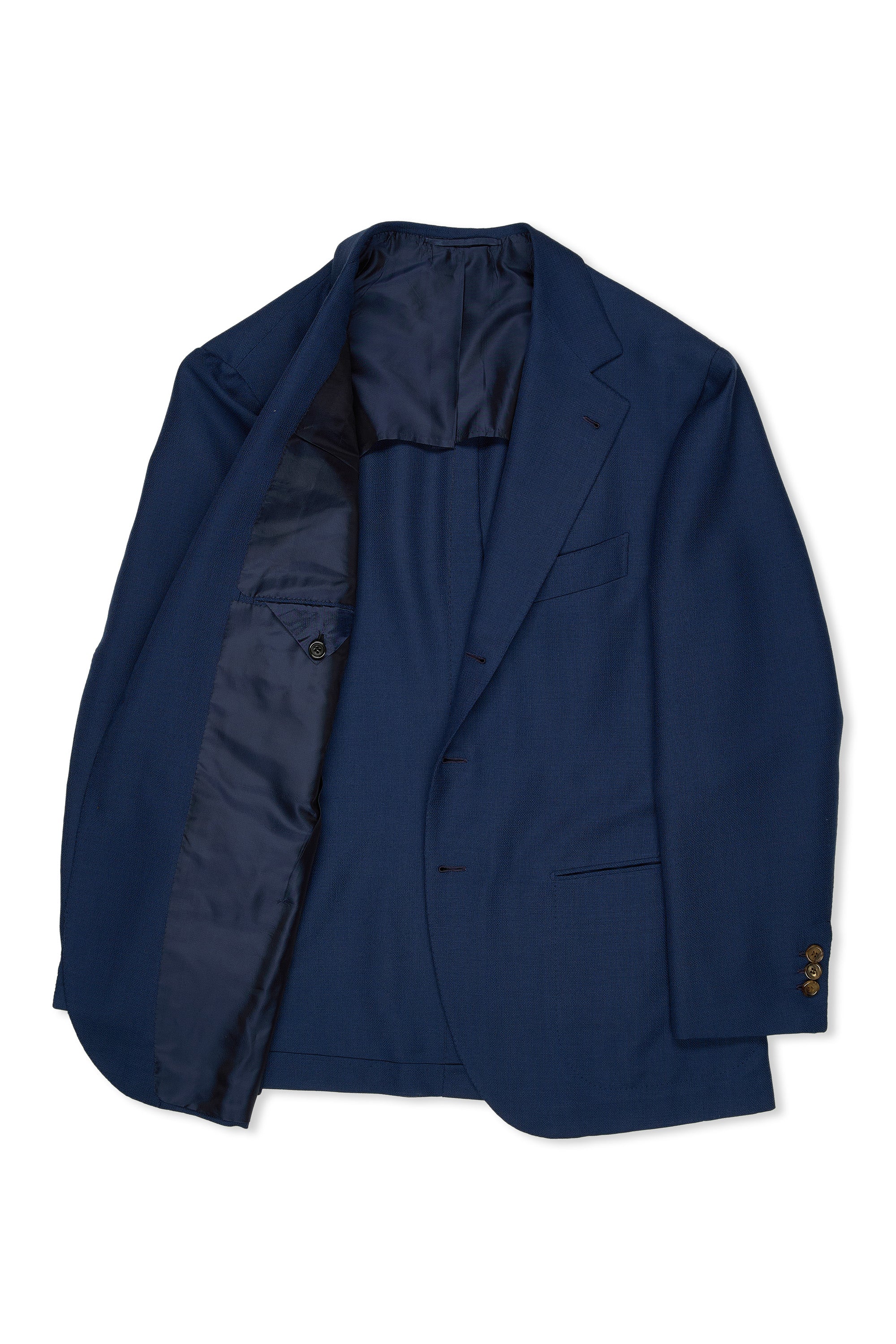Sartoria Corcos Navy Hopsack Wool Sport Coat Bespoke