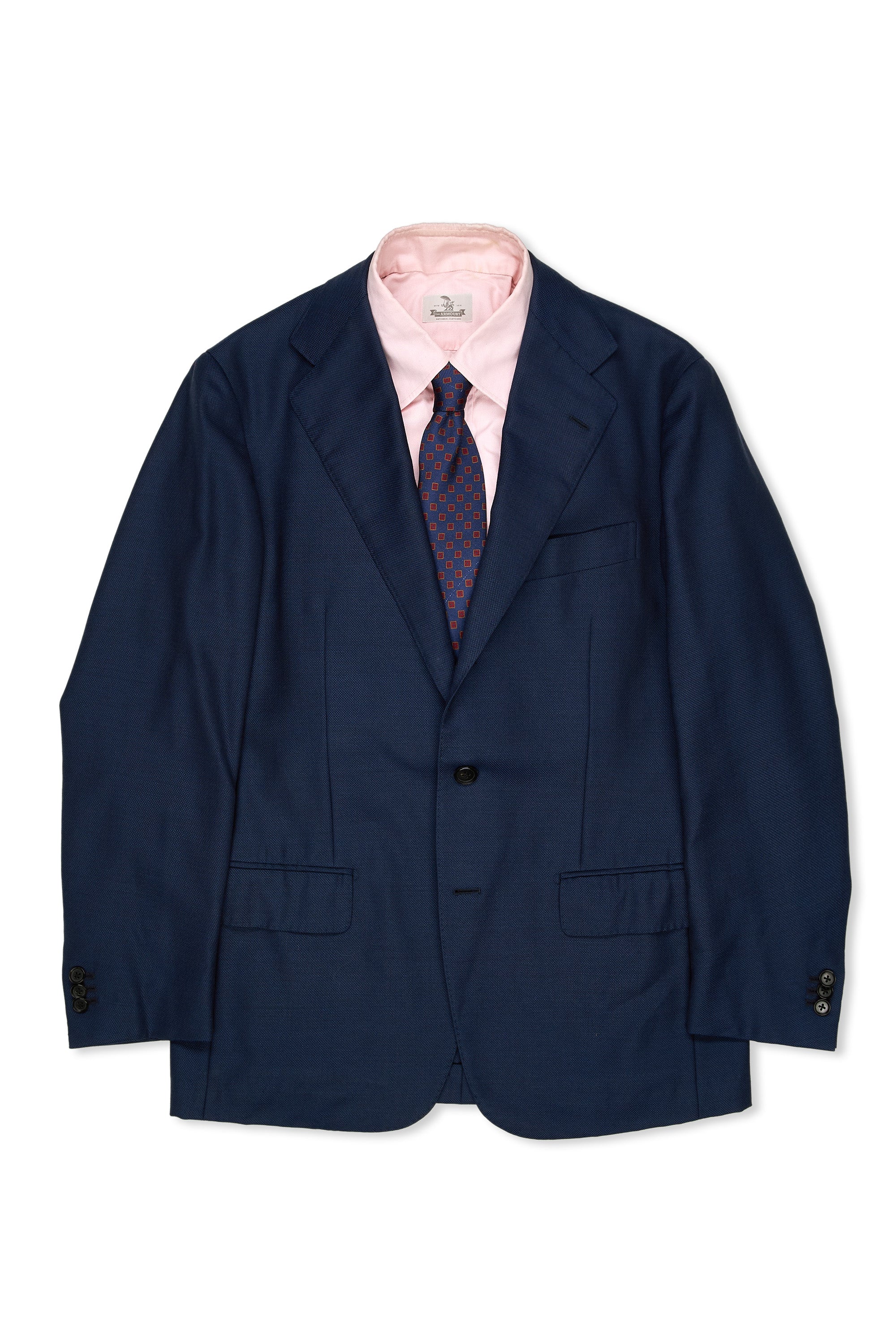 The Armoury by Ring Jacket Model 3 Blue Dormeuil Wool Sport Coat