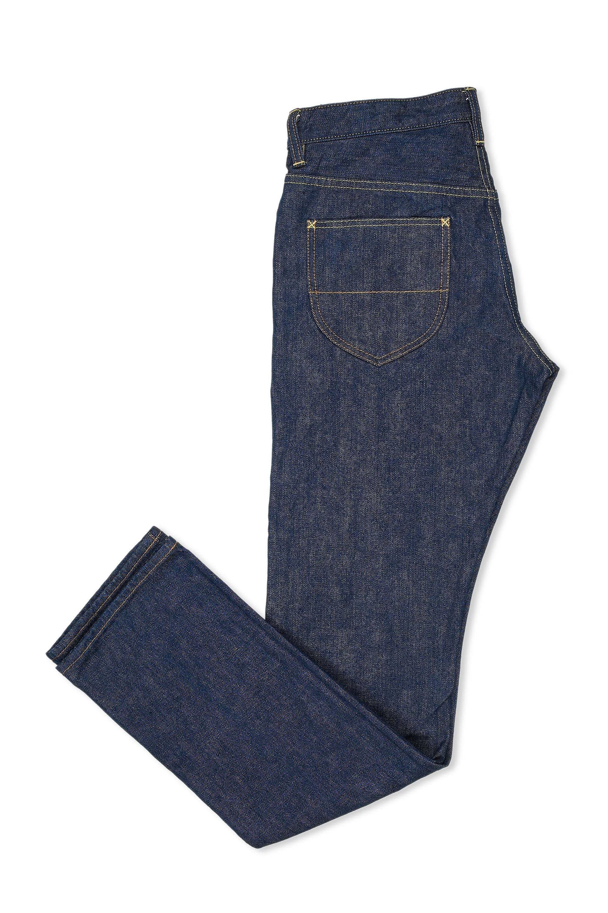 The Armoury Indigo Bartack Washed Selvage Denim Jeans