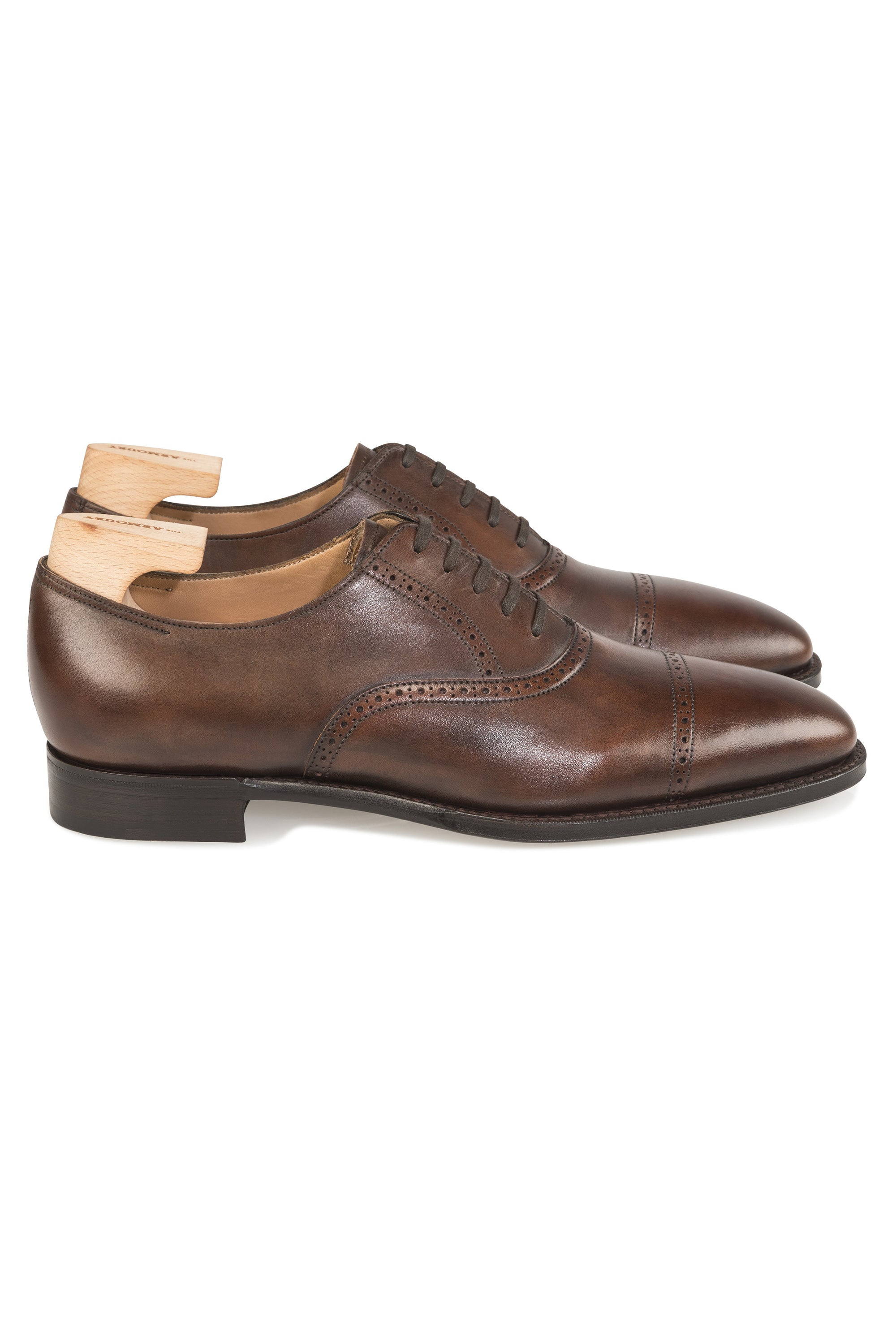 The Armoury Hajime Wyndham Brown Calf Self-Brogue Oxfords *factory seconds*