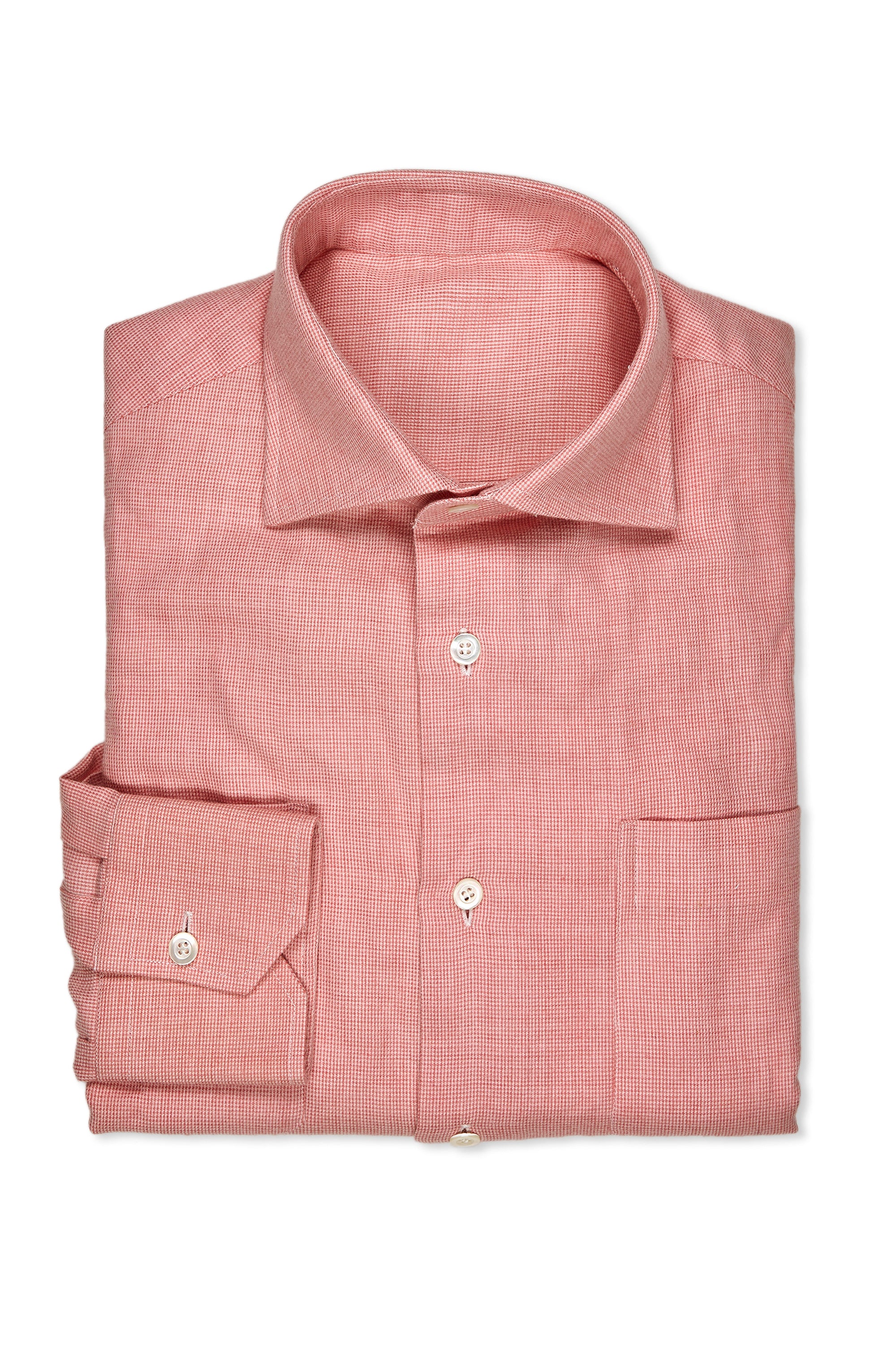 Musella Dembech Rose Flannel French Collar Shirt Bespoke