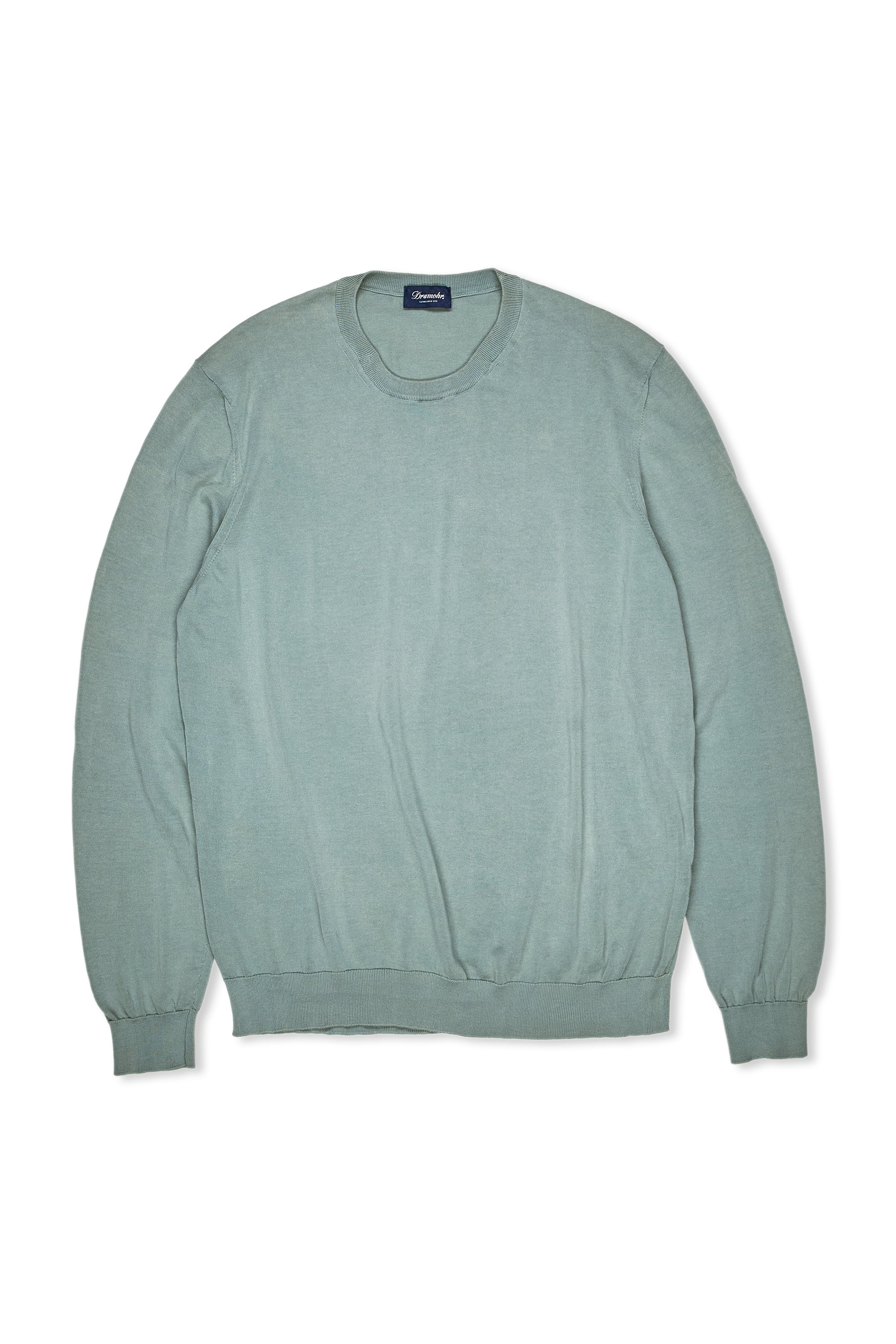 Drumohr Mint Green Cotton Sweater