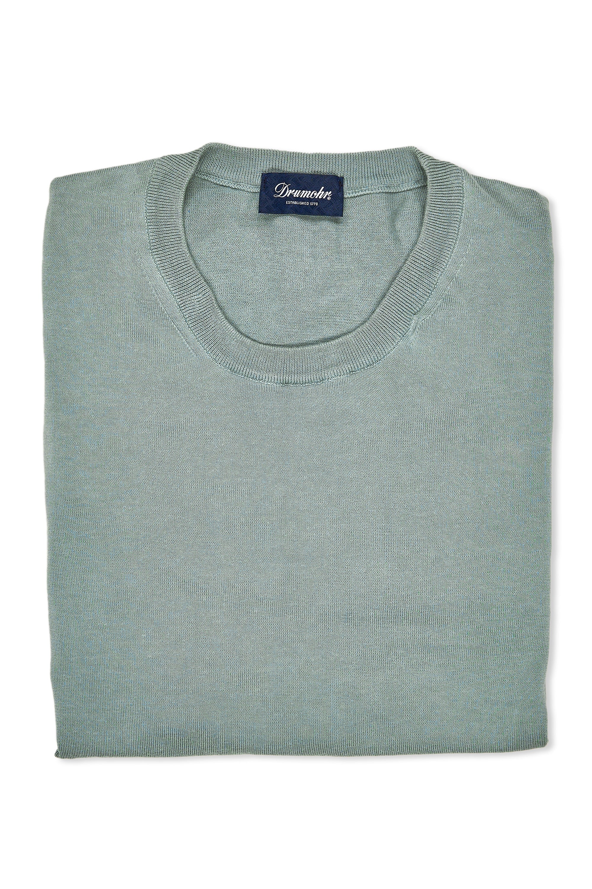 Drumohr Mint Green Cotton Sweater