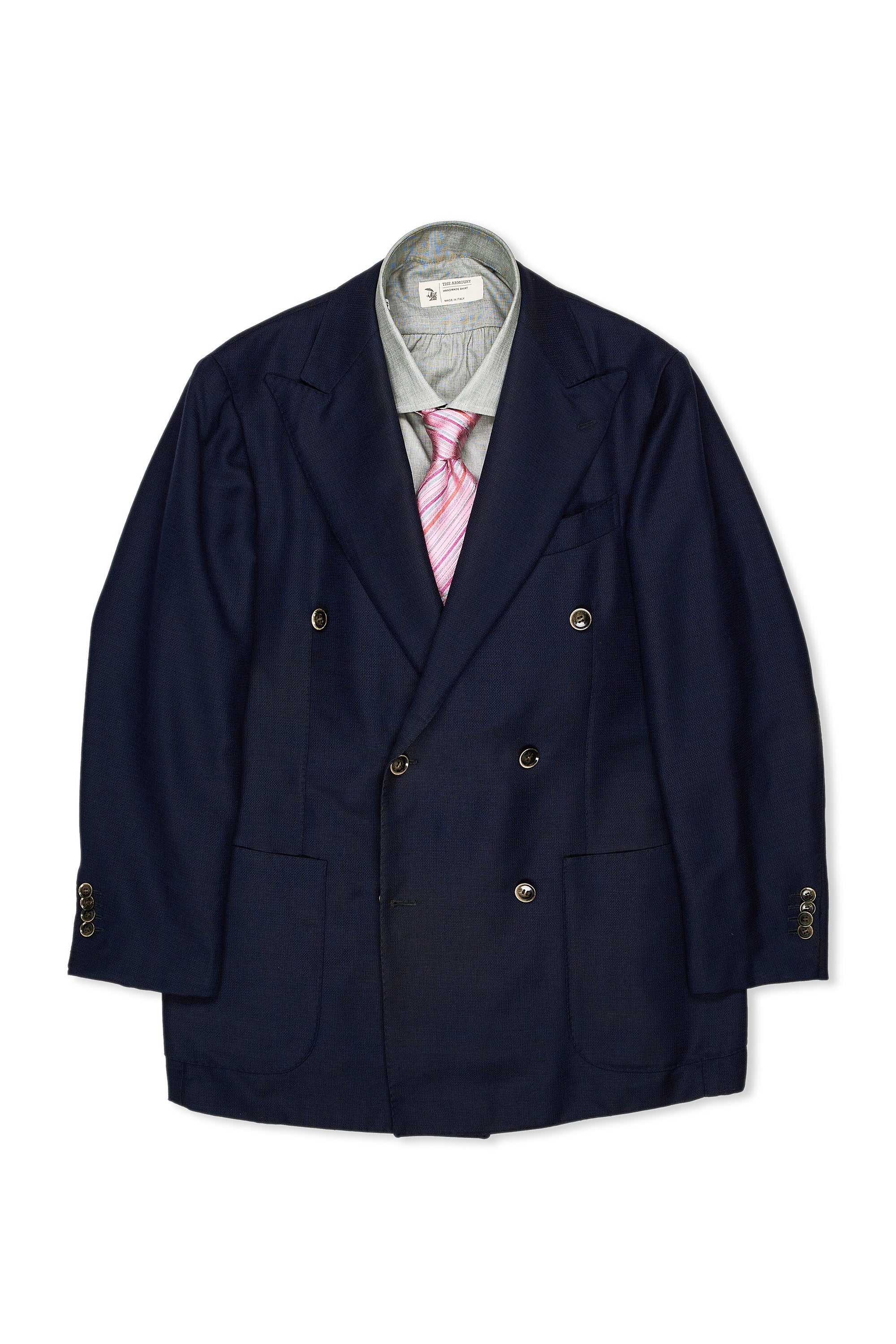 Ring Jacket Meister Navy Mohair/Wool DB Sport Coat