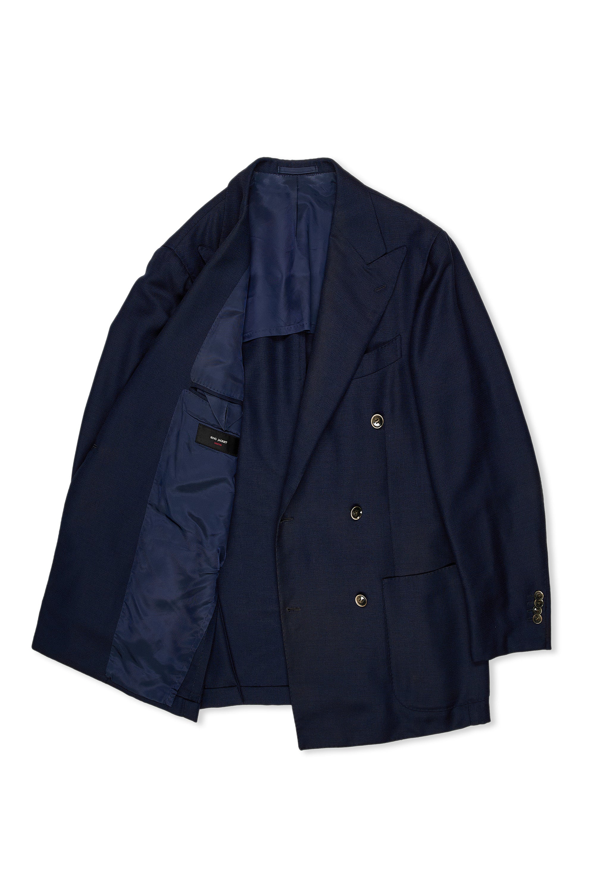 Ring Jacket Meister Navy Mohair/Wool DB Sport Coat