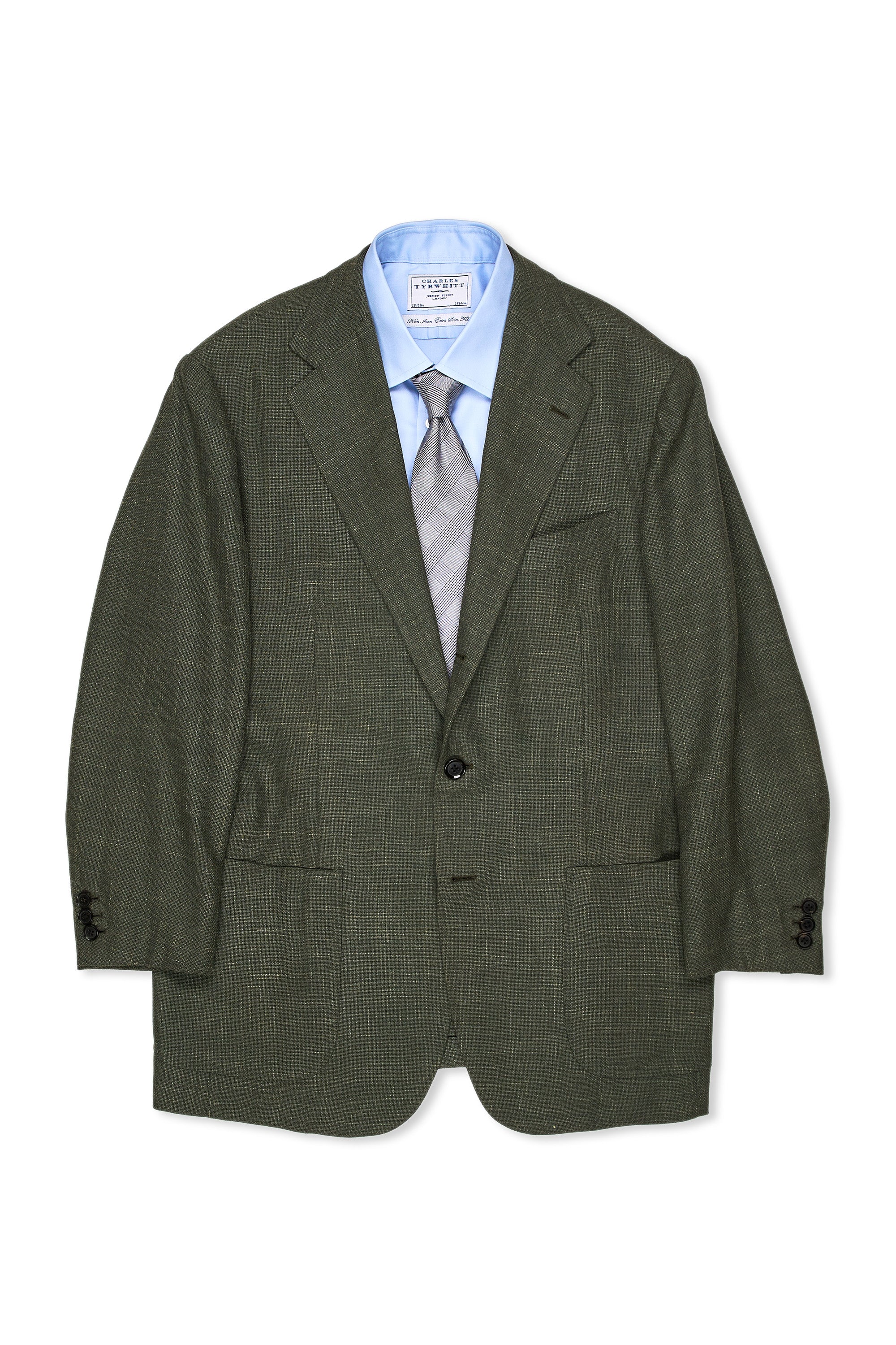 The Armoury by Ring Jacket Model 3 Olive Wool/Silk/Linen Sport Coat
