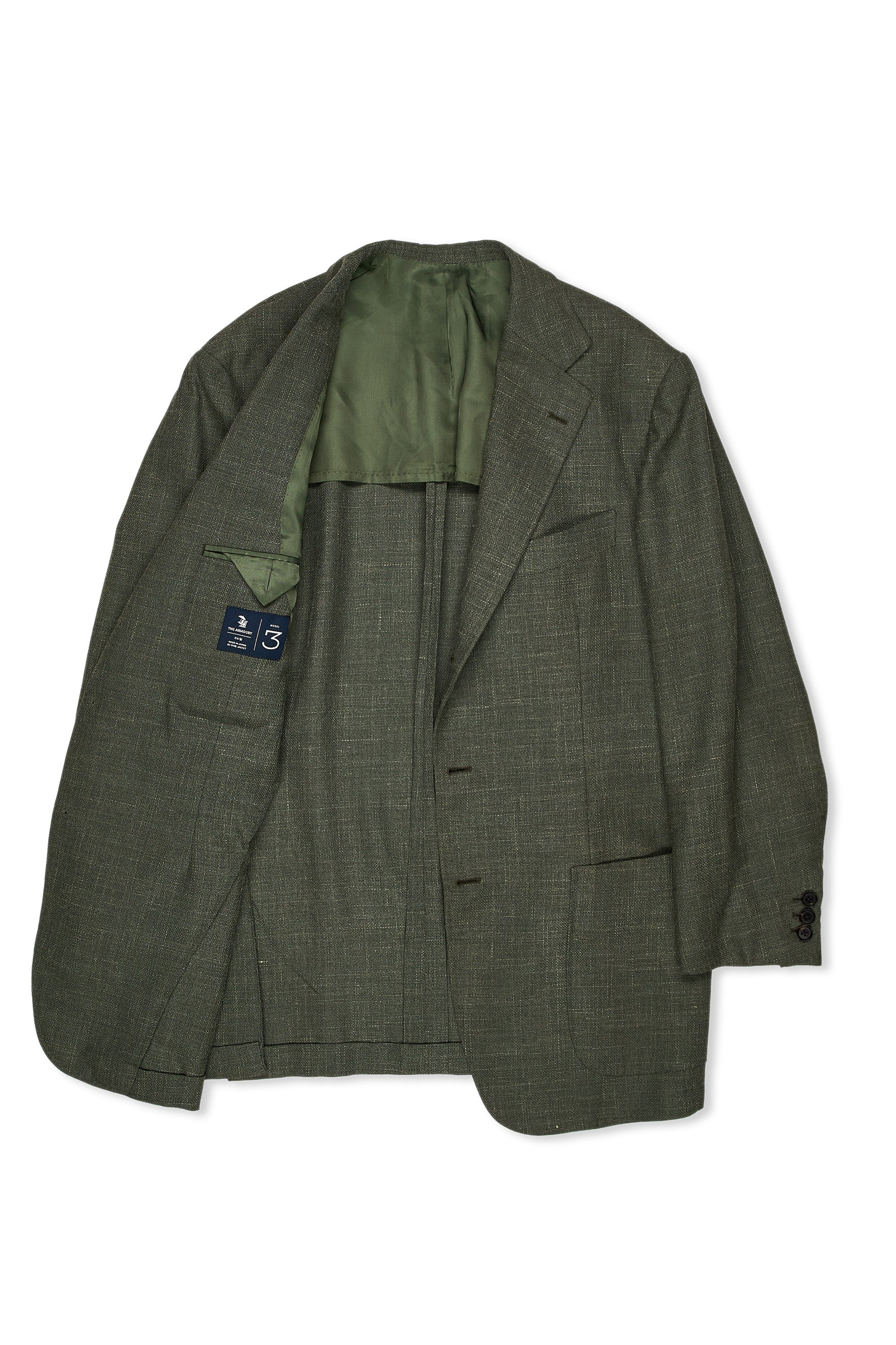 The Armoury by Ring Jacket Model 3 Olive Wool/Silk/Linen Sport Coat