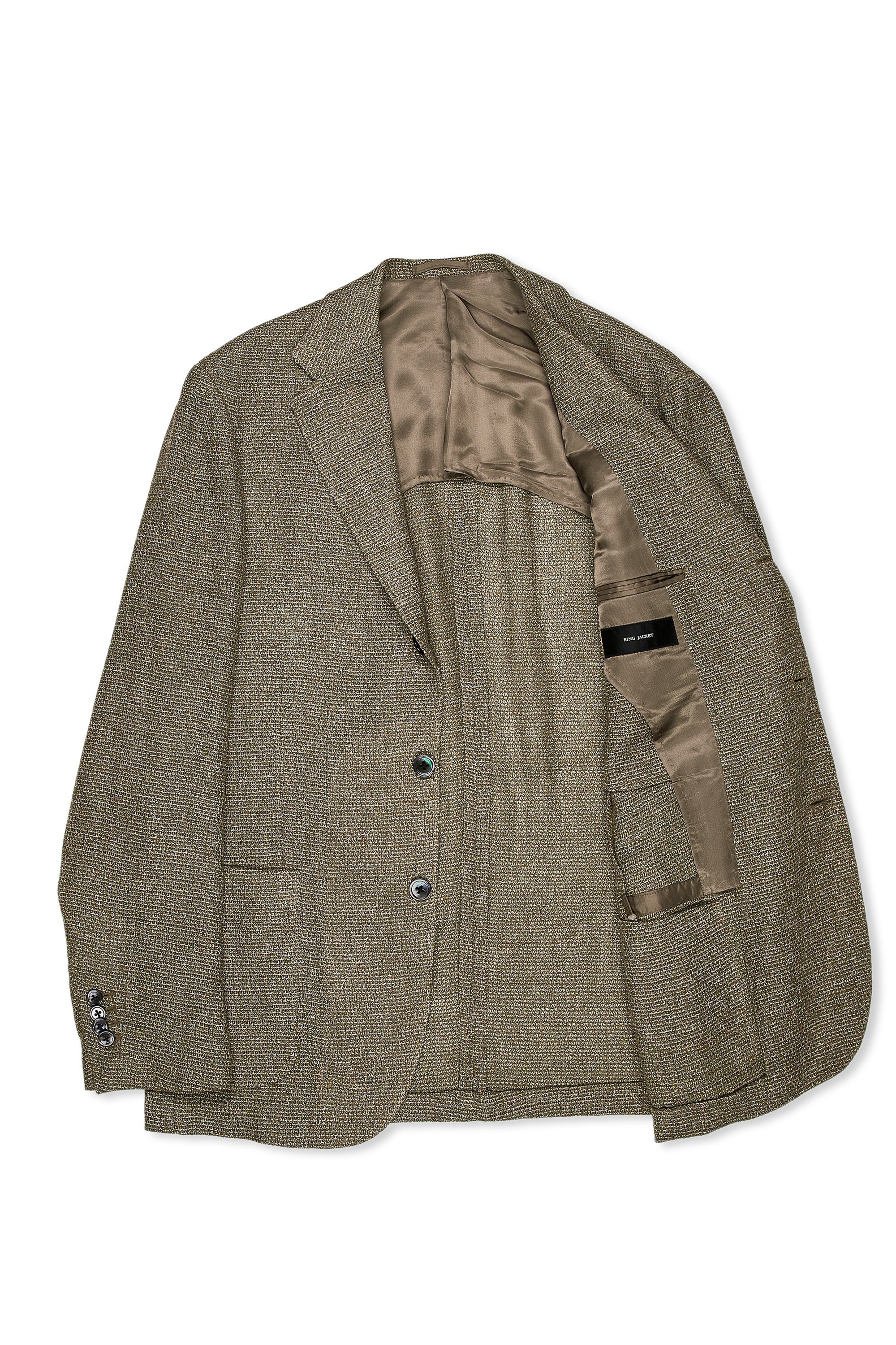 Ring Jacket Orchard Green Silk/Linen Sport Coat
