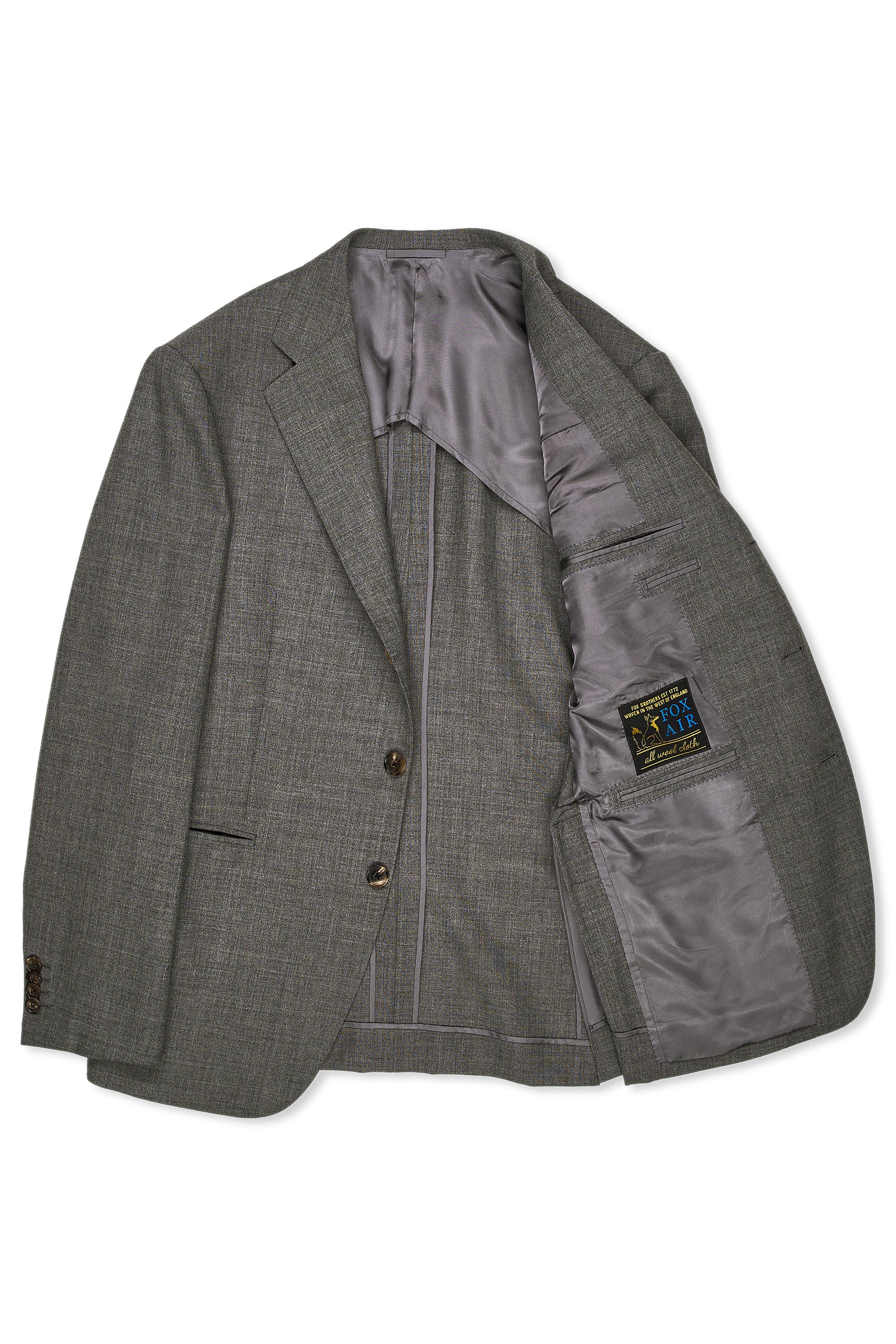 WW Chan Light Grey Wool Suit Bespoke