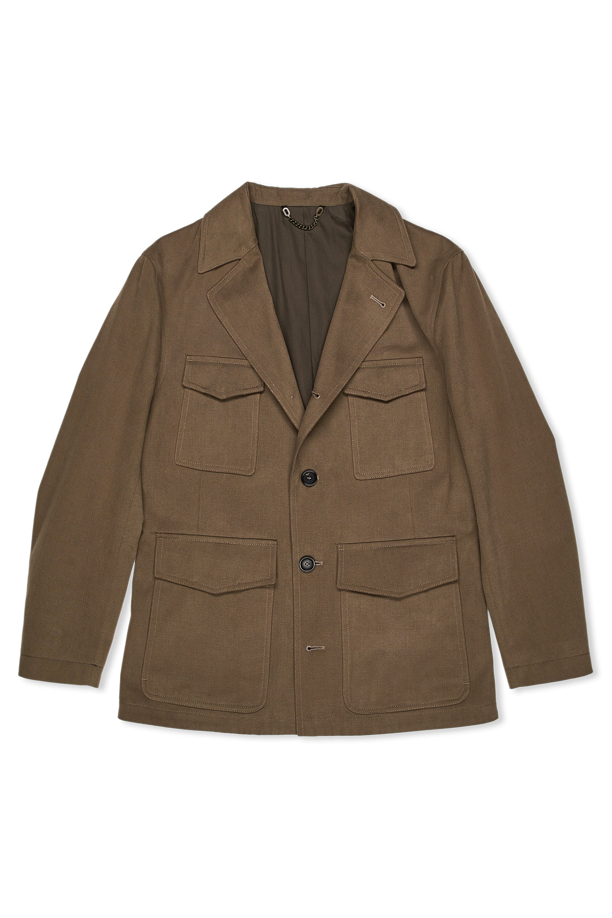 Rich's by Richard Anderson Taupe Brushed Cotton Jacket
